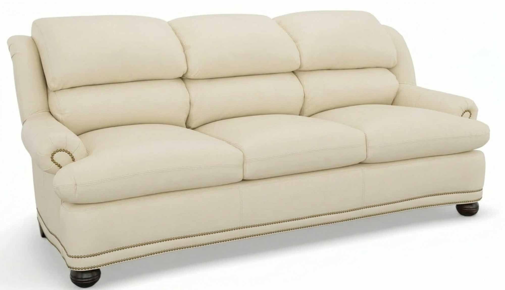 Ellis Leather Queen Size Sofa Sleeper - Image 3