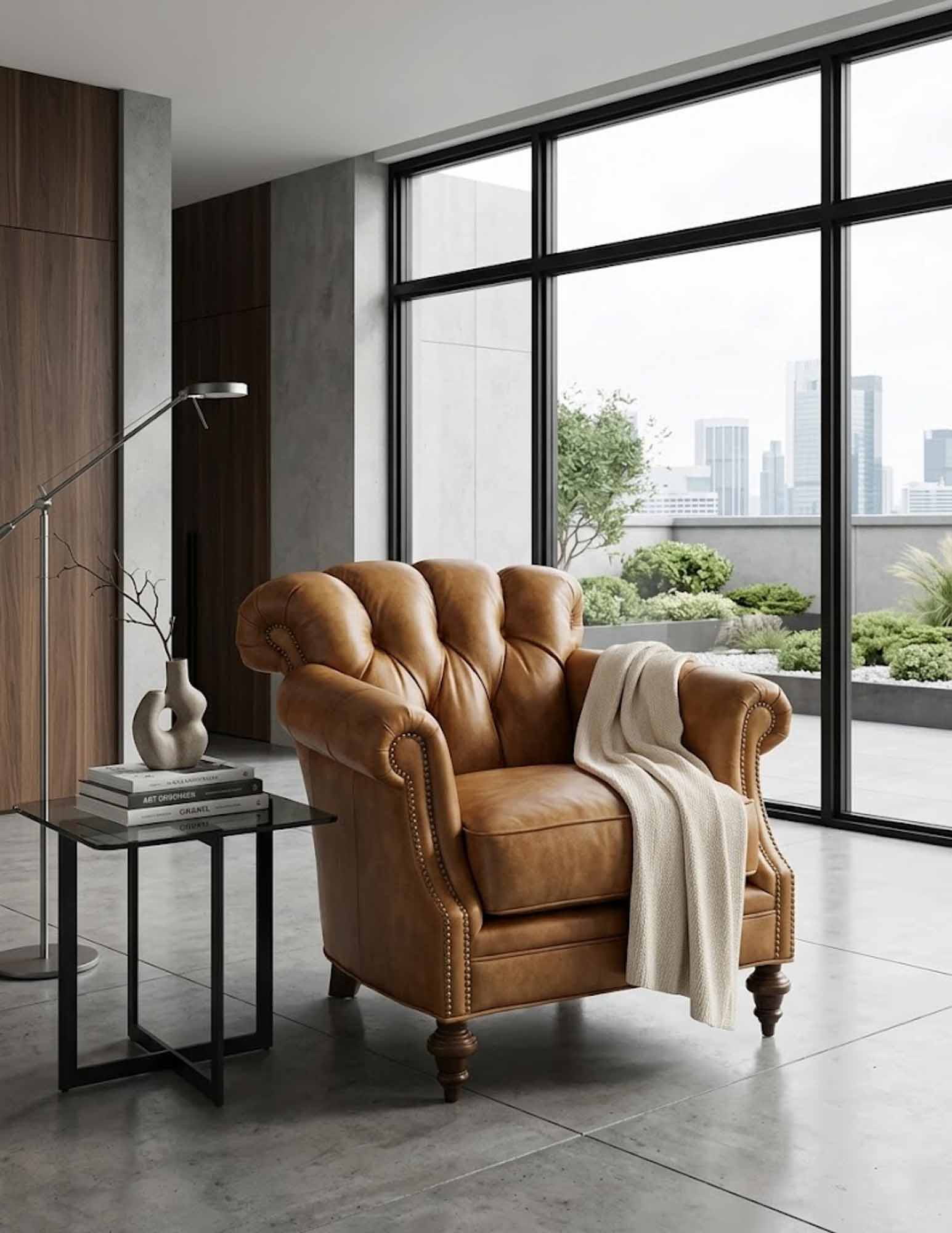 Emma Leather Chair - Image 3
