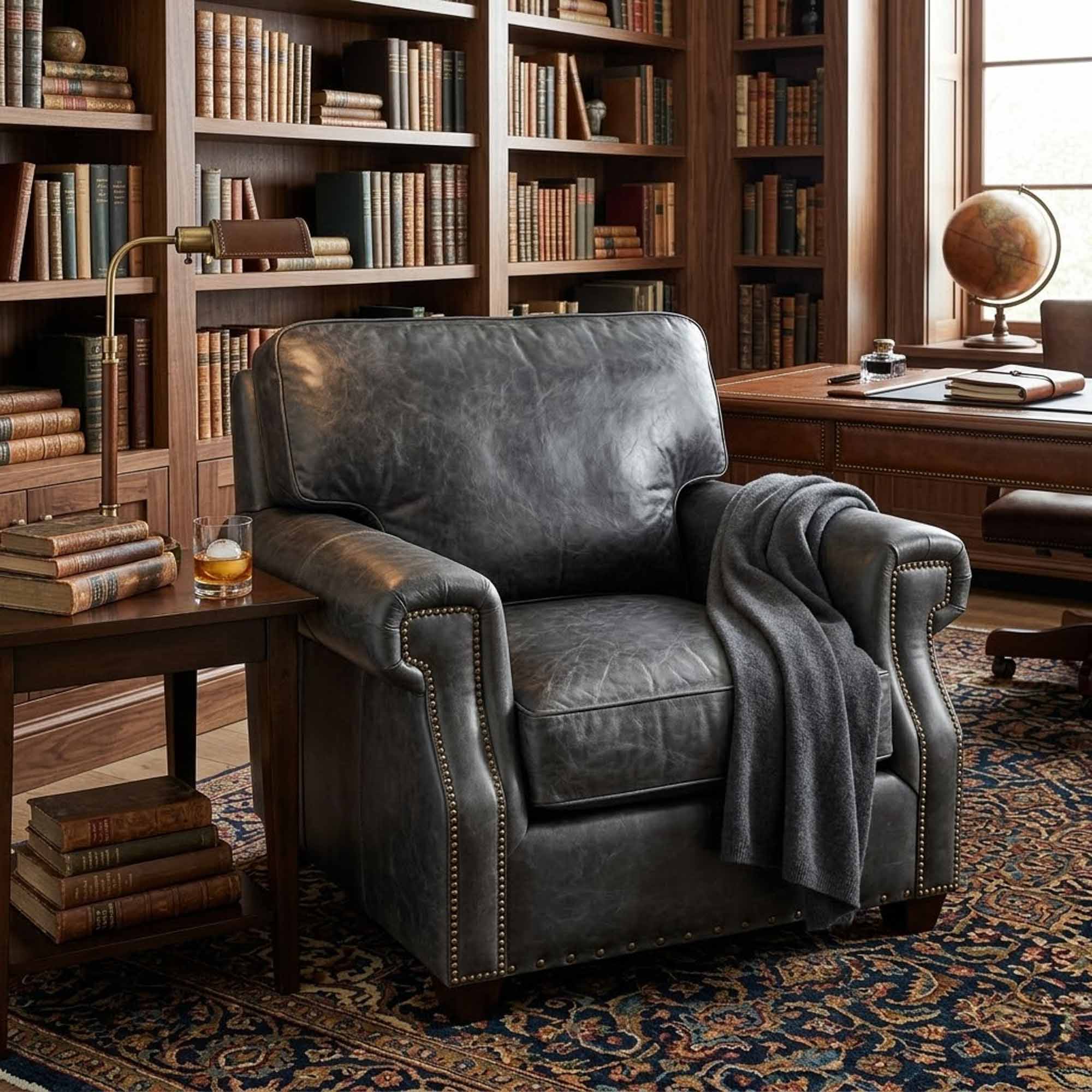 Empire Leather Chair - Image 2