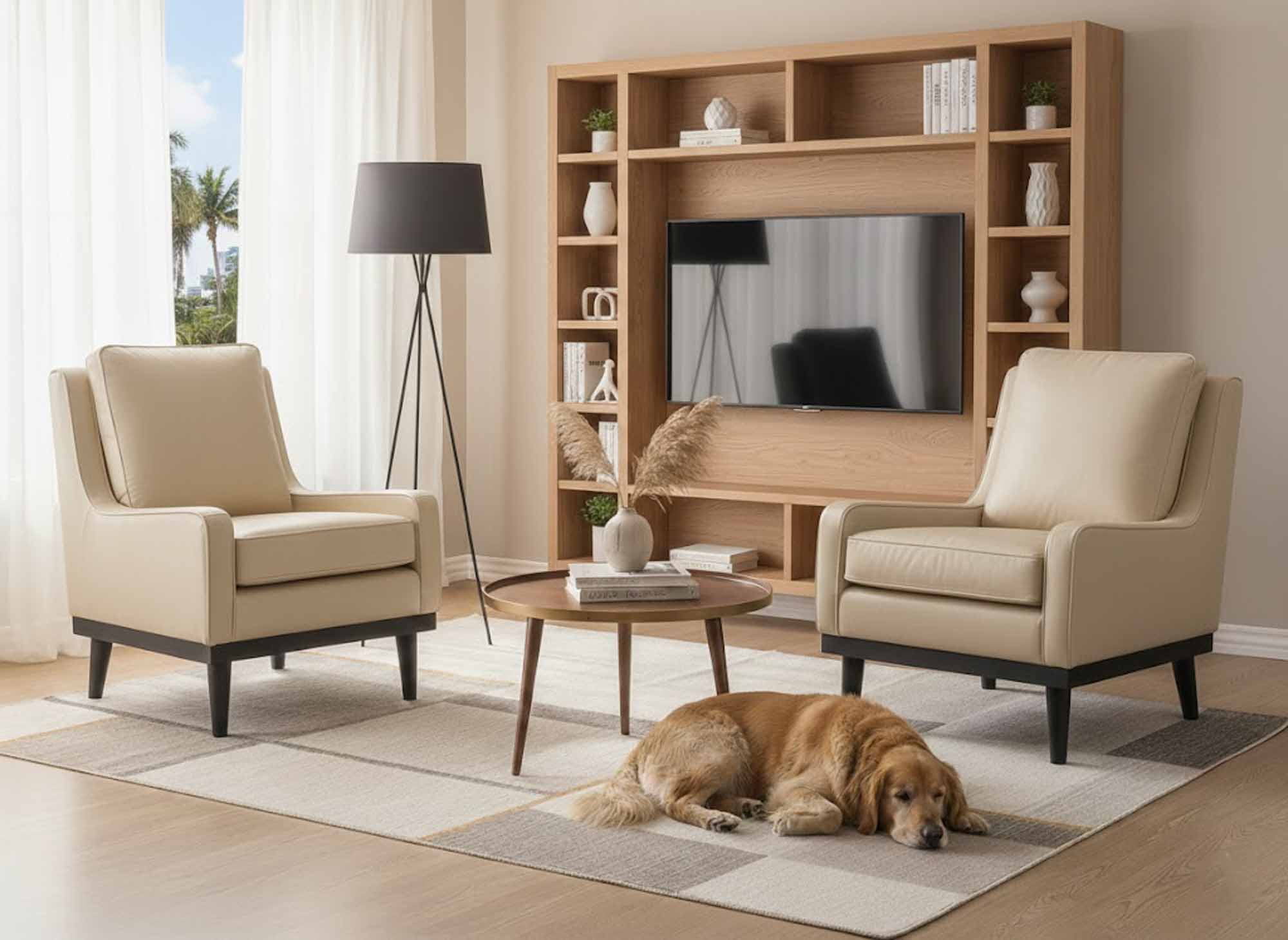 Eriksen Leather Accent Chair - Image 2