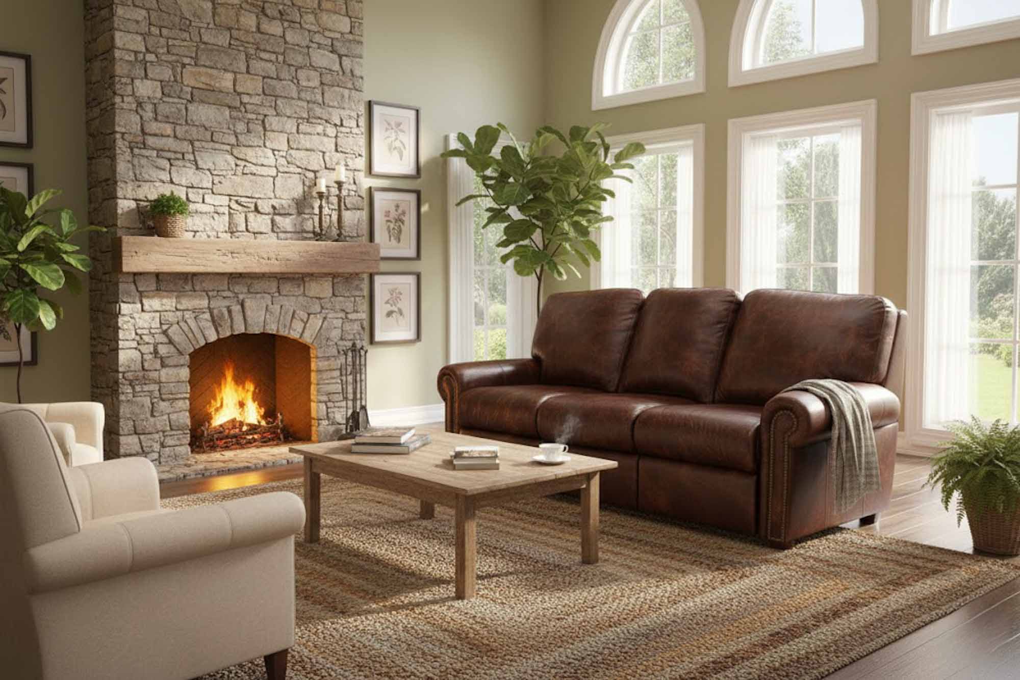Fairmont Leather Reclining Loveseat - Image 5