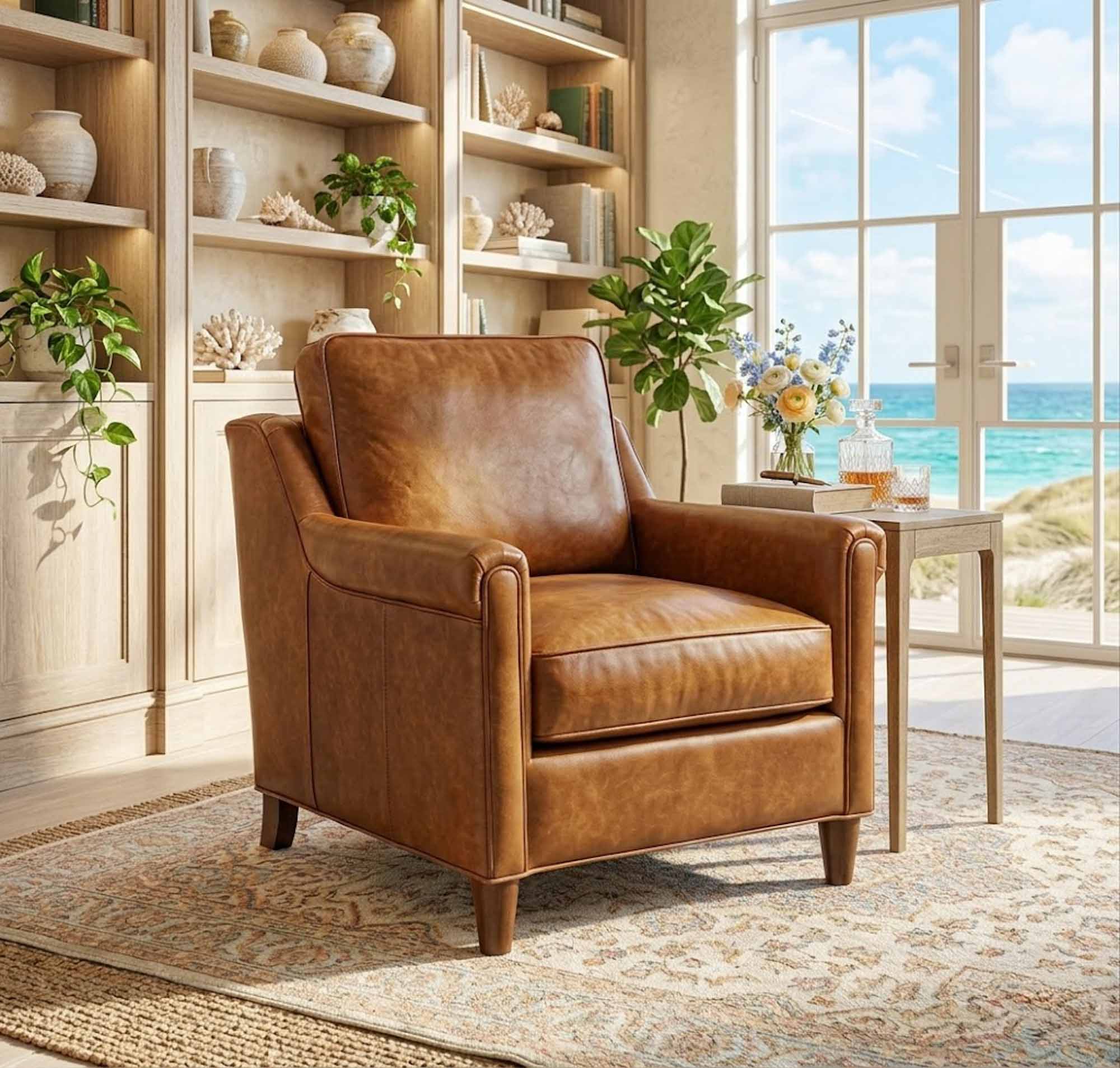 Finley Leather Chair - Image 5
