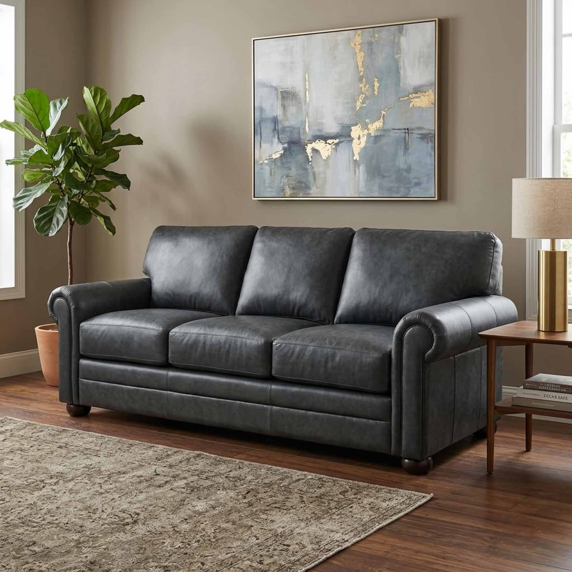Georgia Leather Sofa - Image 2
