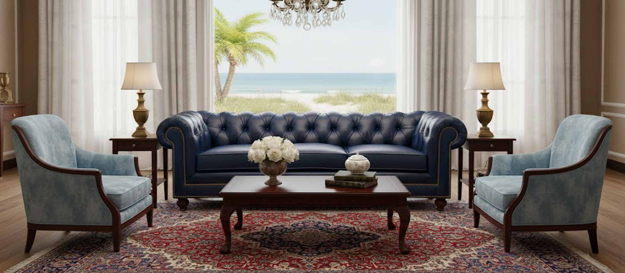 Goulding Leather Sofa - Image 3