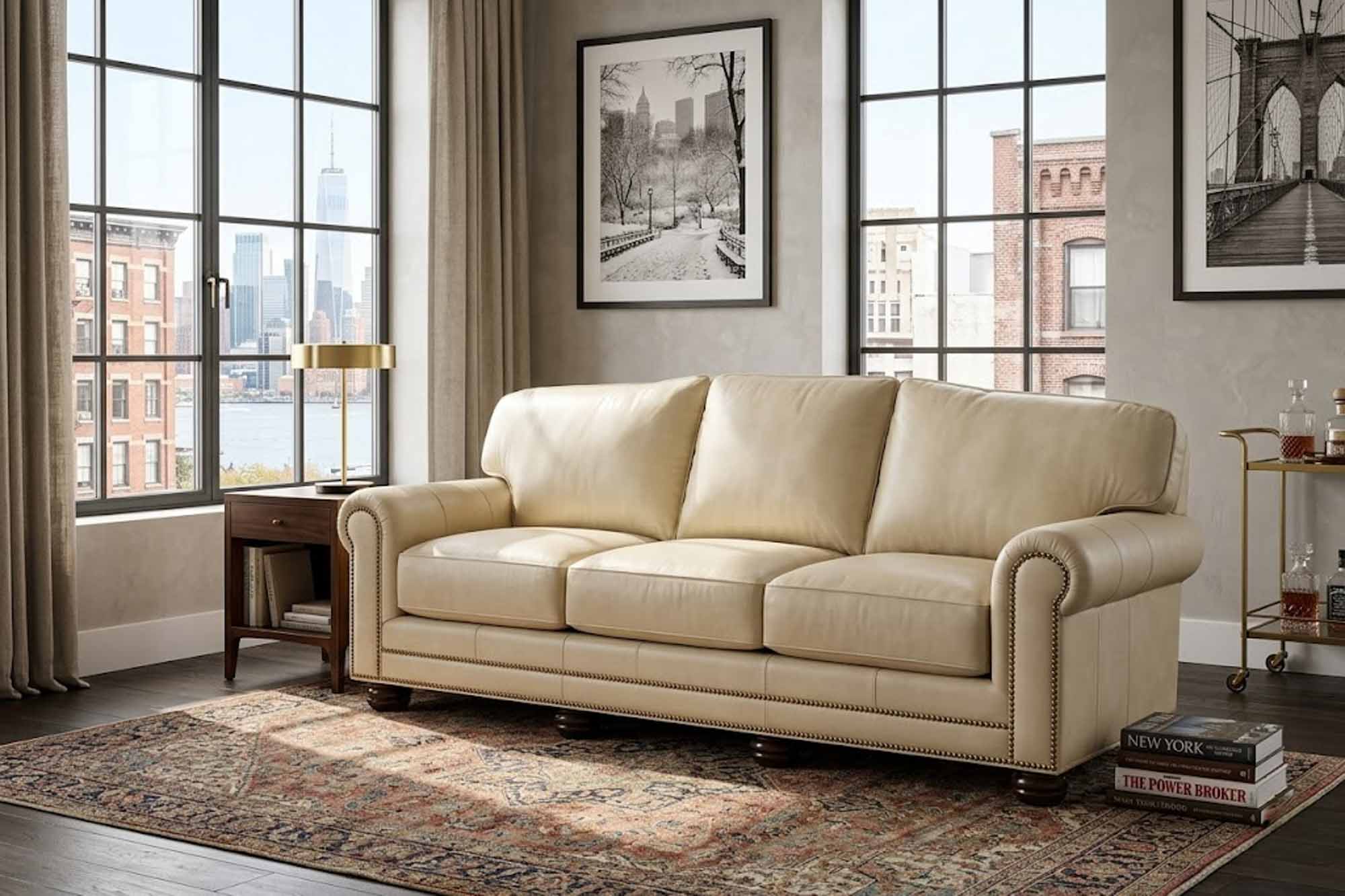 Hadlock Leather Sofa - Image 6