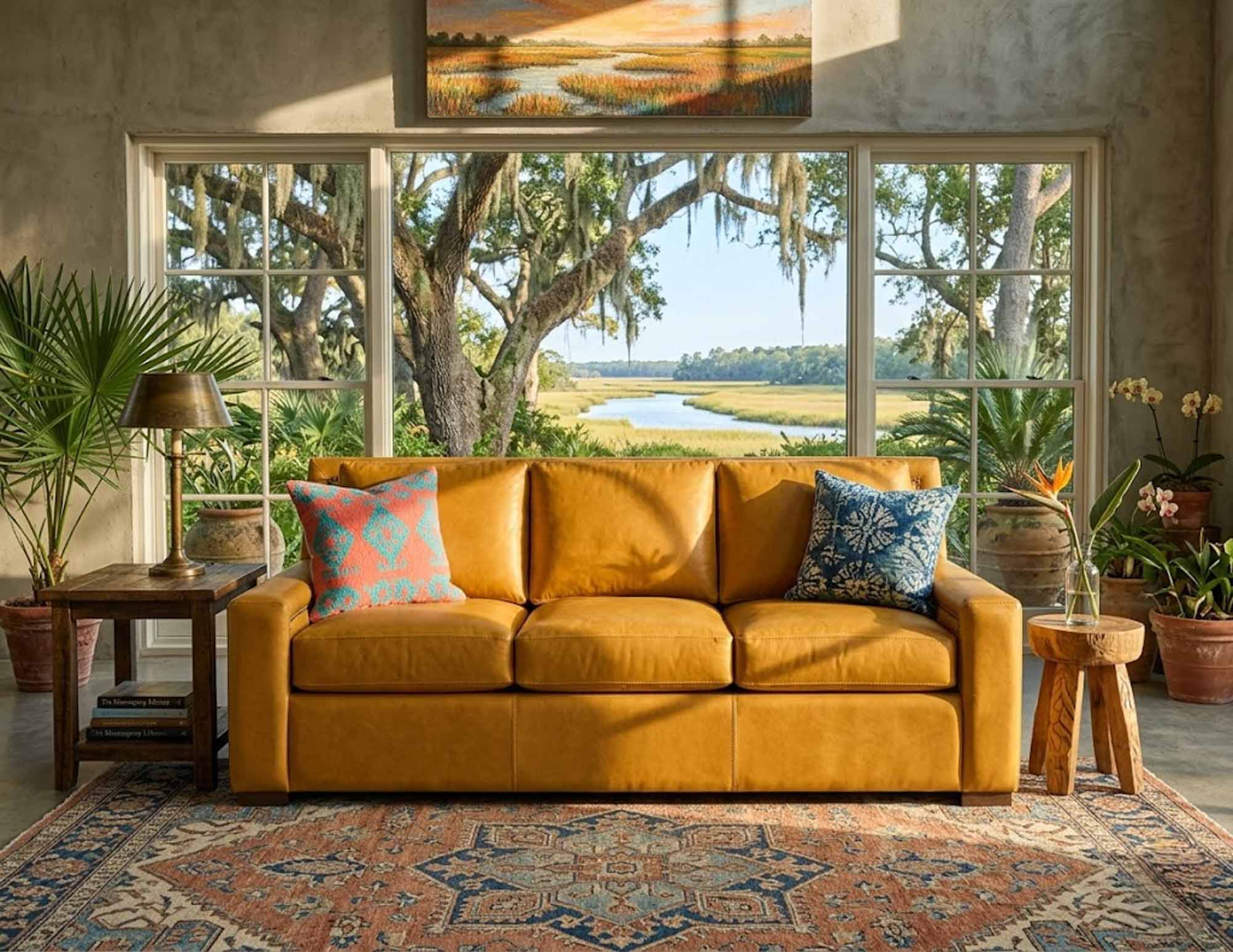 Hanover Leather Sofa - Image 3