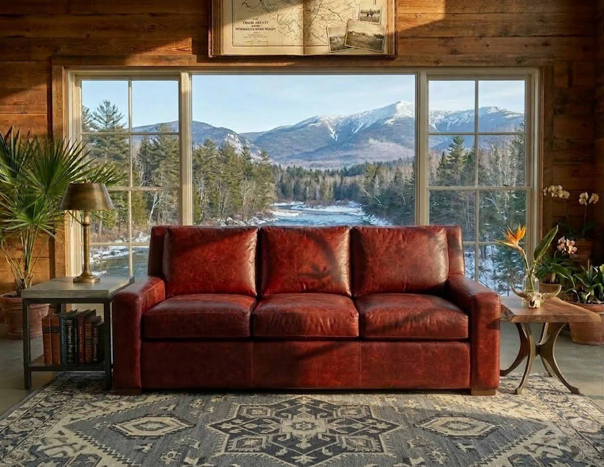 Hanover Leather Sofa - Image 5