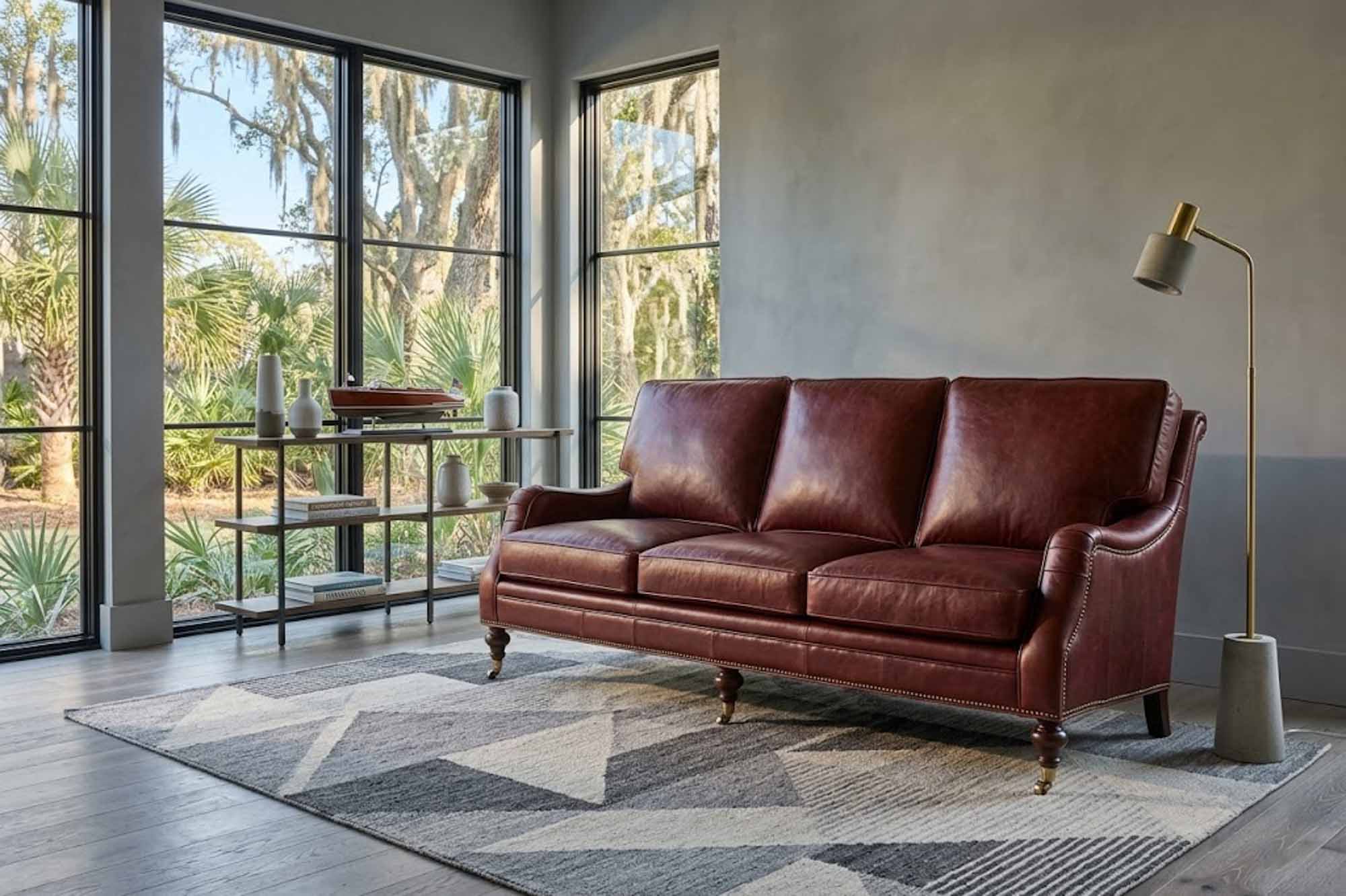 High Point Leather Sofa - Image 7