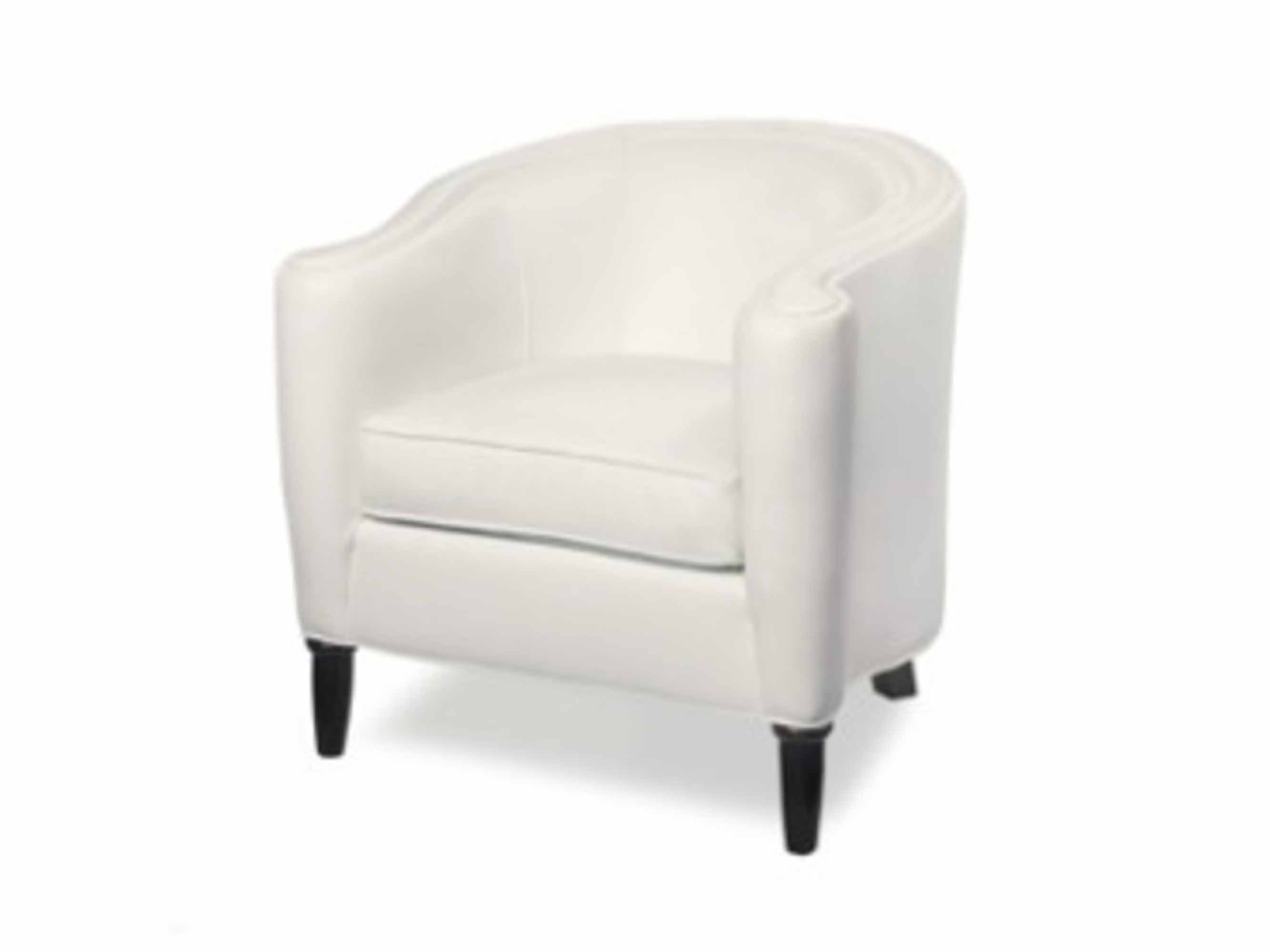 Horseshoe Leather Accent Chair - Image 2