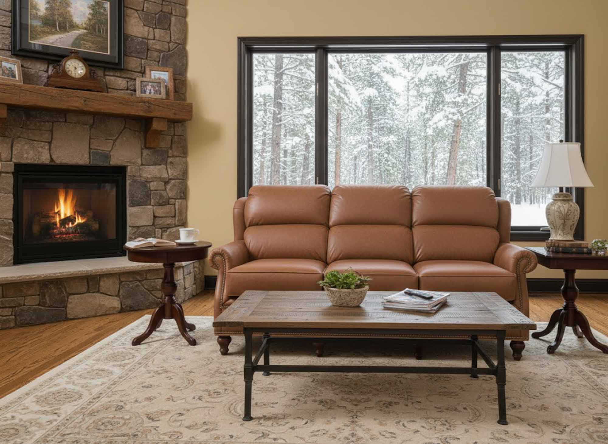 Hunt Leather Sofa - Image 4