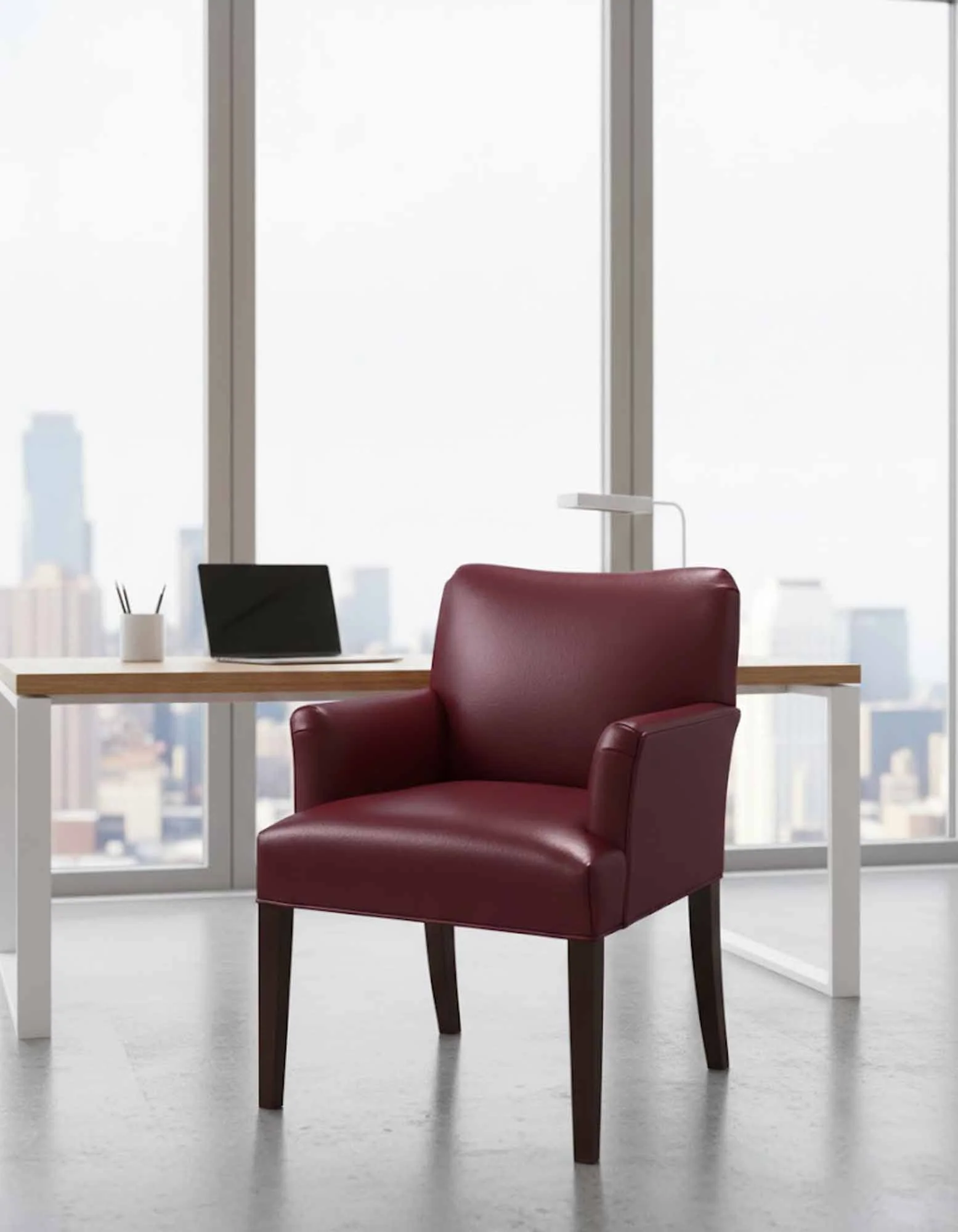 Hyde Park Leather Accent Chair - Image 4