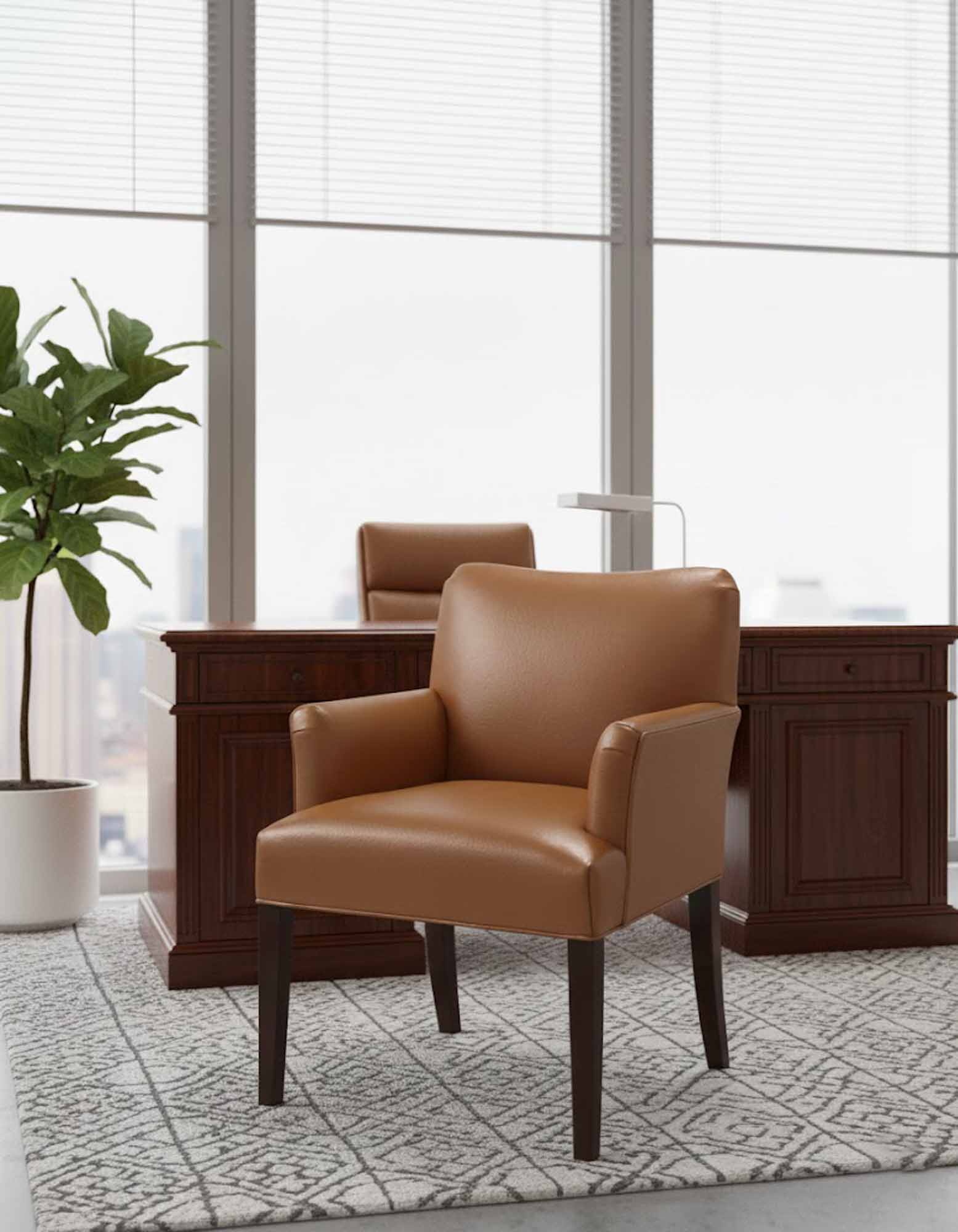 Hyde Park Leather Accent Chair - Image 5