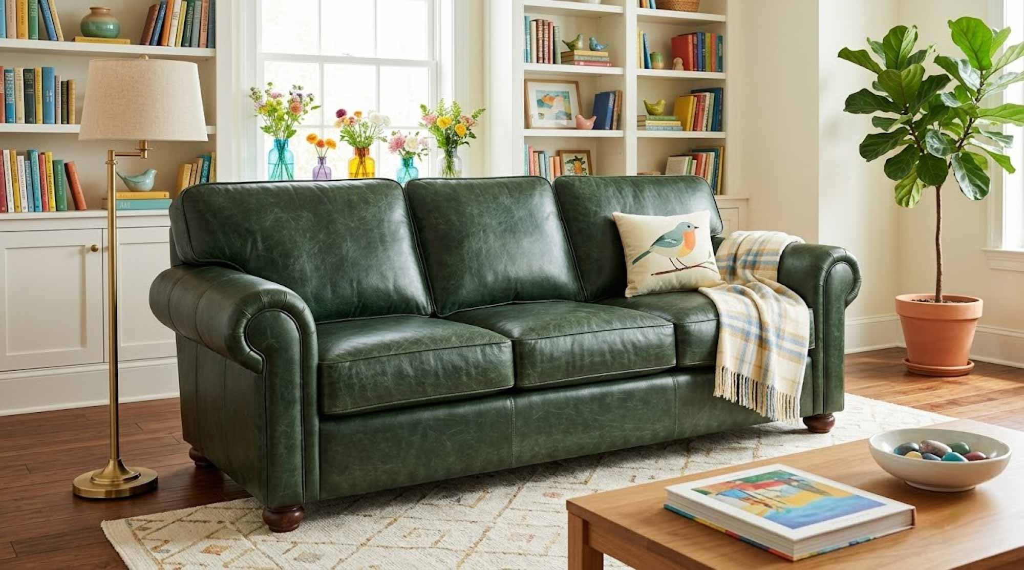 Isenhour Leather Sofa - Image 6