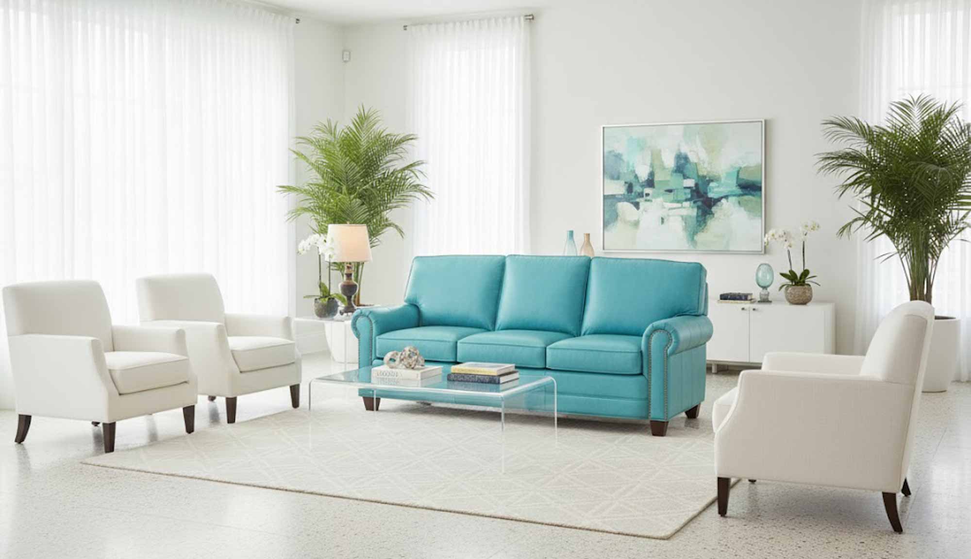 Jackson Leather Loveseat - Image 4