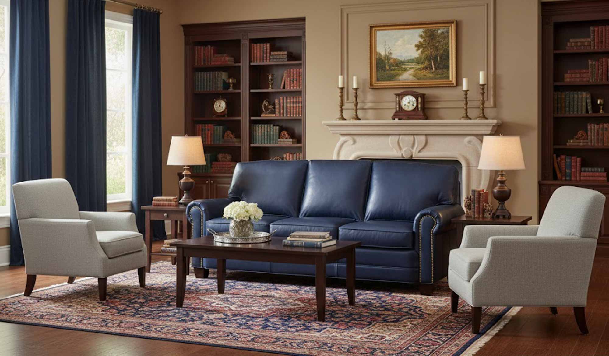 Jackson Leather Loveseat - Image 5
