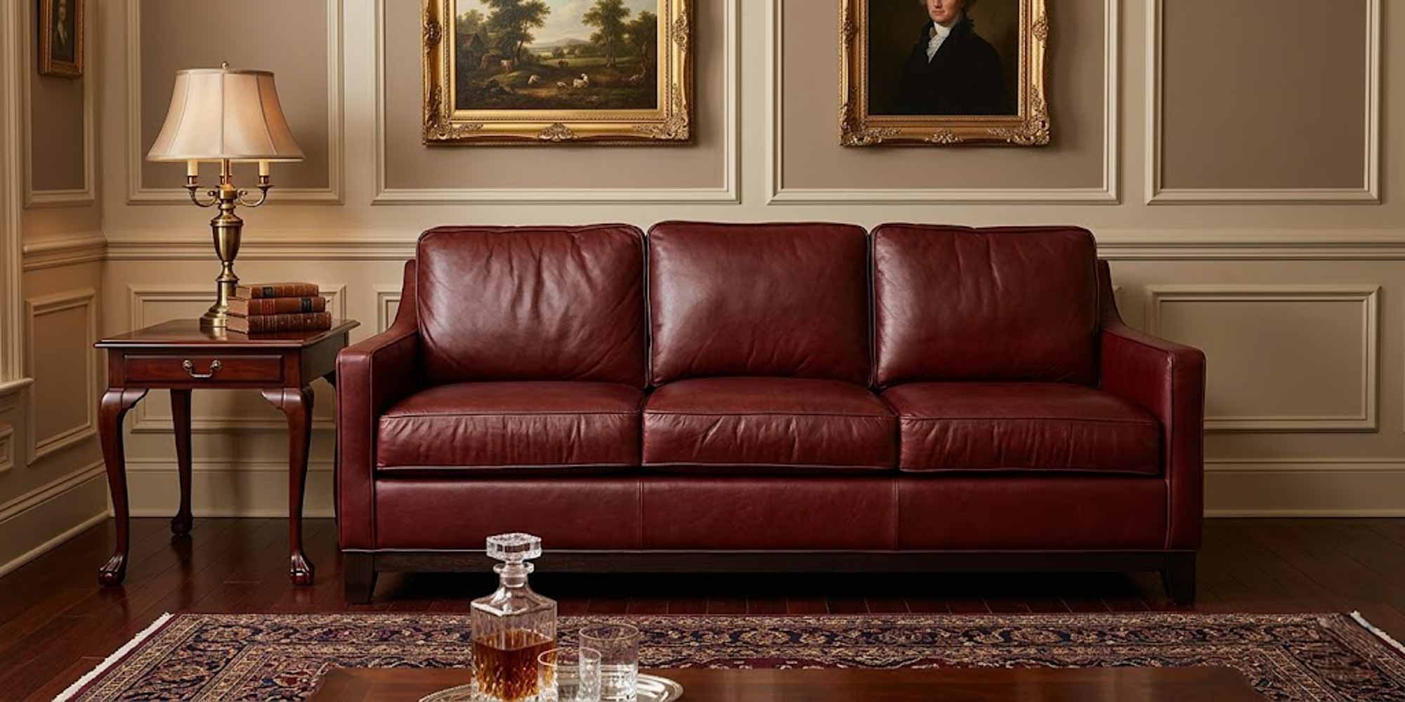 James Leather Sofa - Image 2