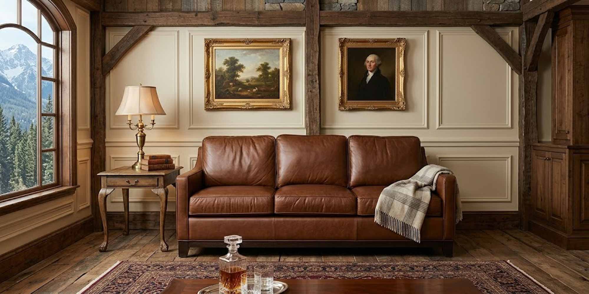 James Leather Sofa - Image 3