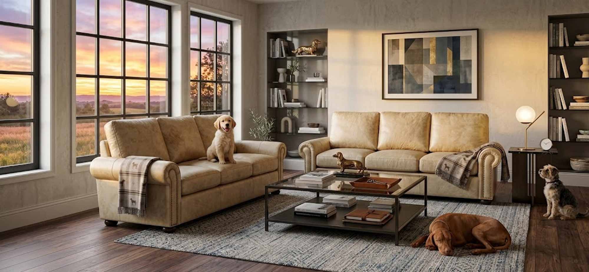Jax 3 Leather Sofa - Image 8