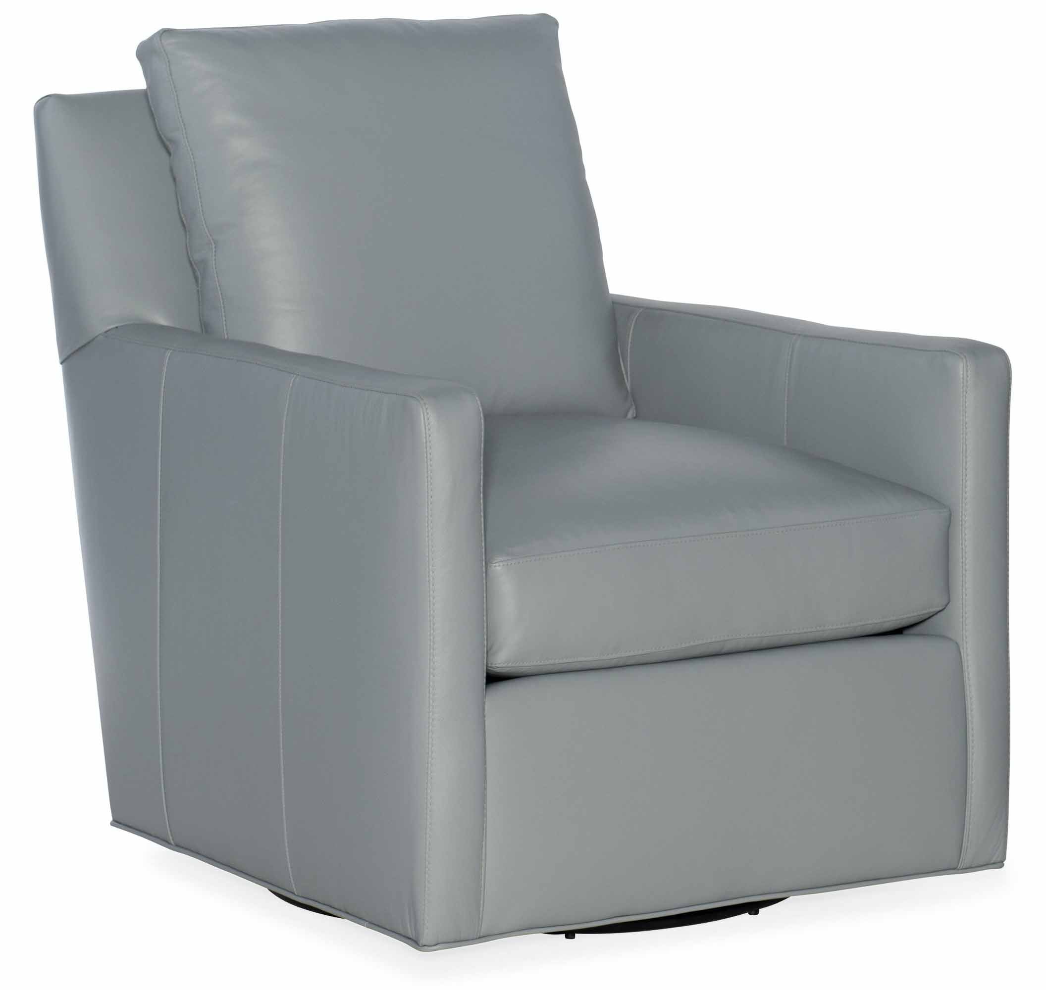 Jaxon Leather Swivel Tub Chair - Image 5