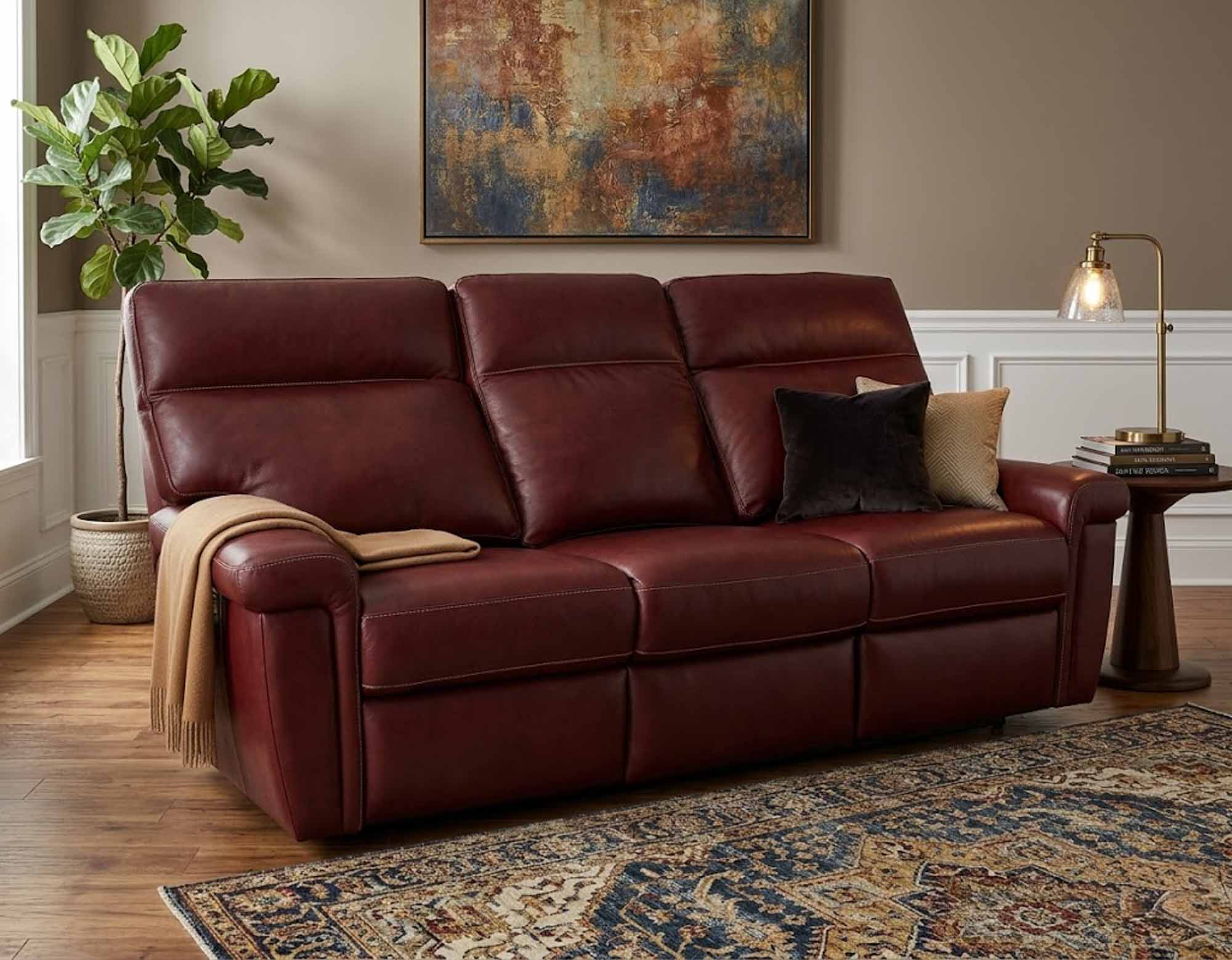 Jett Leather Power Reclining Zero Gravity Sofa With Articulating Headrest - Image 3