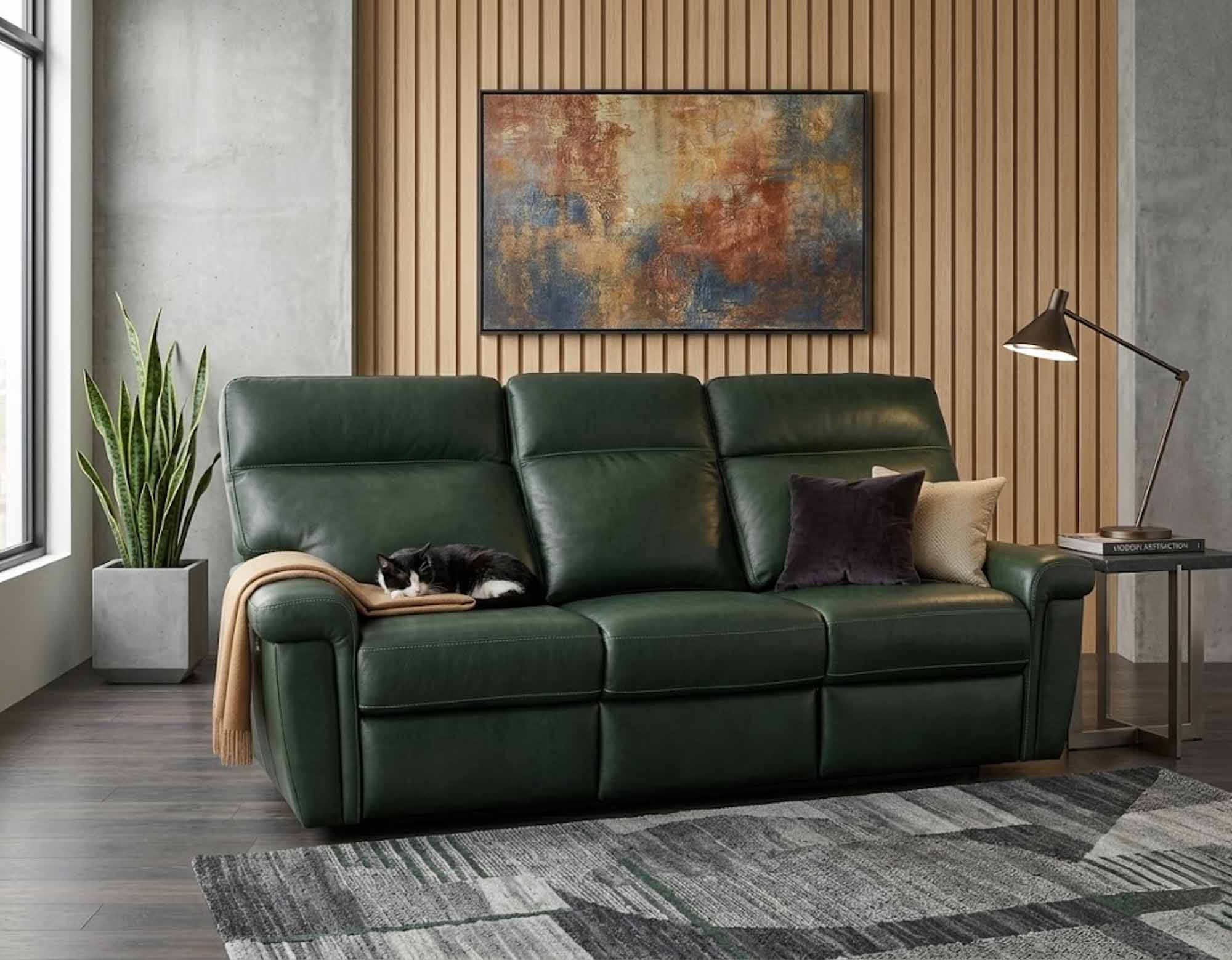 Jett Leather Power Reclining Zero Gravity Sofa With Articulating Headrest - Image 4