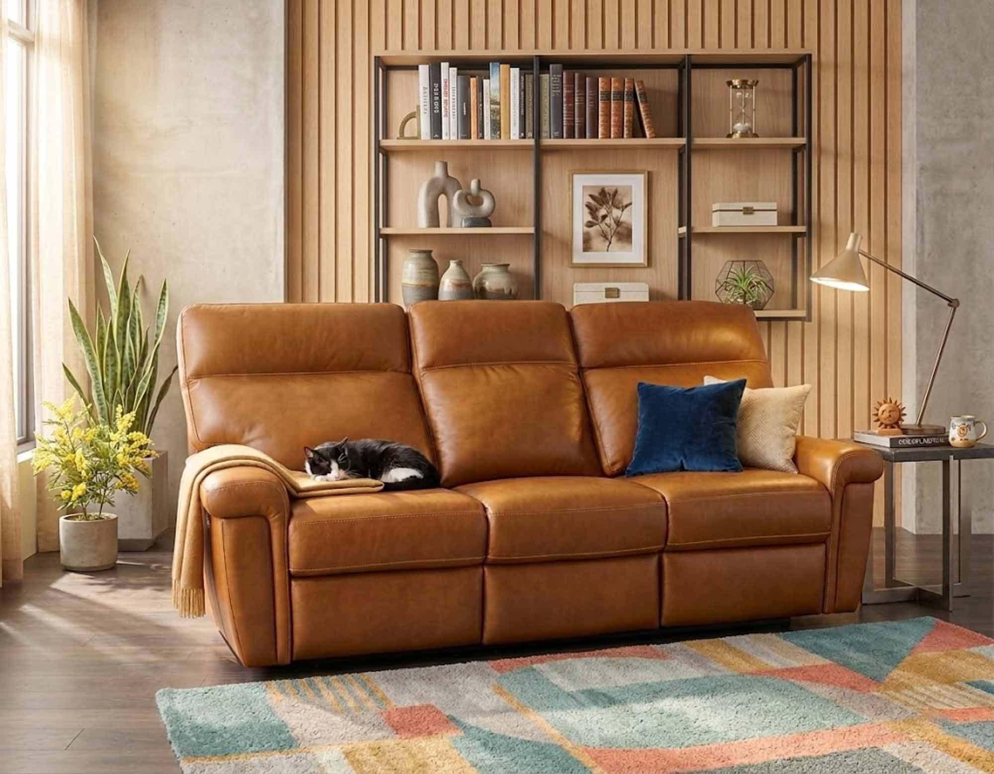 Jett Leather Power Reclining Zero Gravity Sofa With Articulating Headrest - Image 5