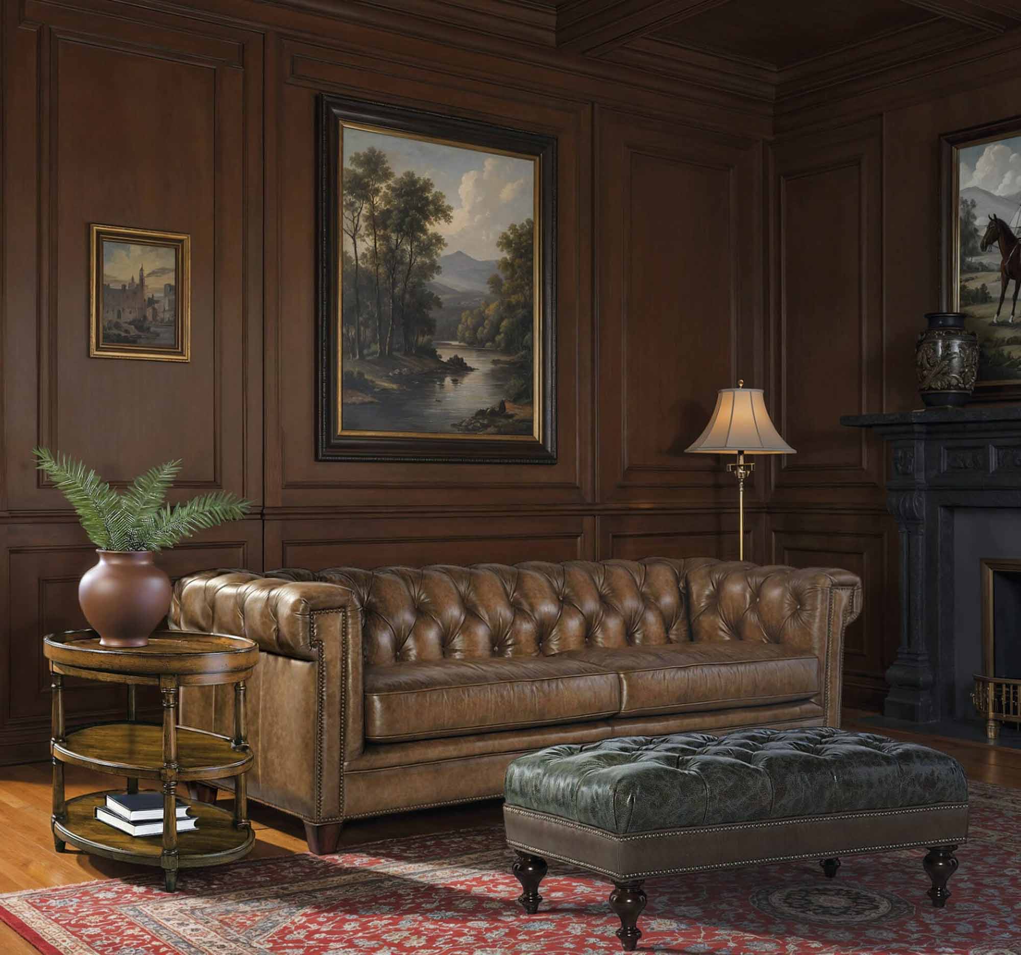 Joshua Leather Sofa - Image 4