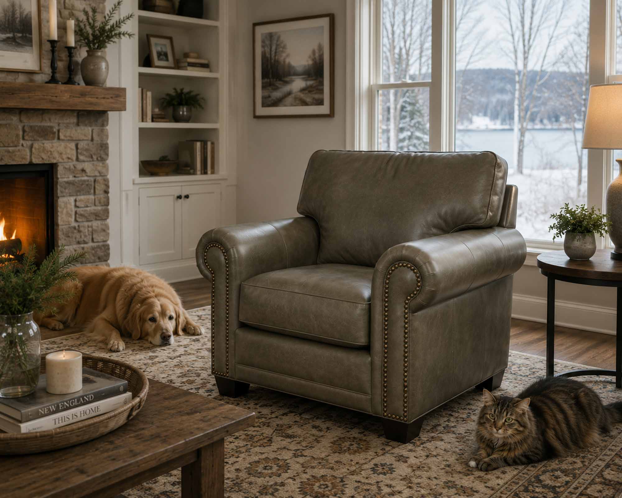 Kahne Leather Chair - Image 3