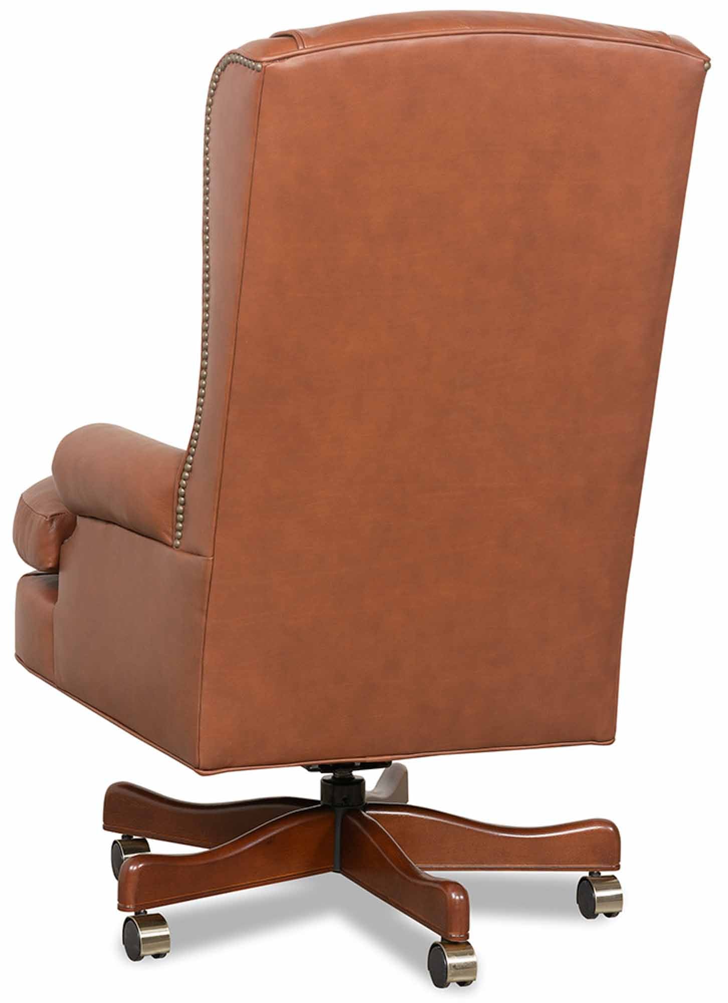 Kincaid Tufted Leather Swivel Tilt Chair - Image 5