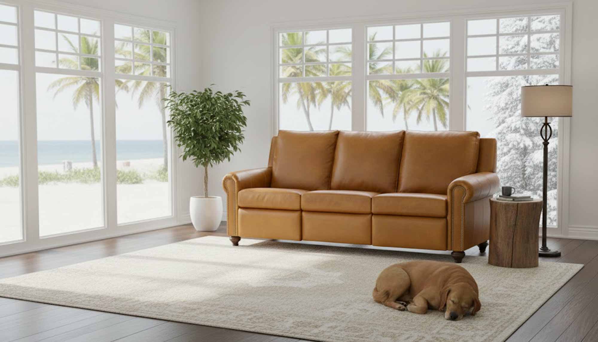 Kourt Leather Power Reclining Sofa - Image 8