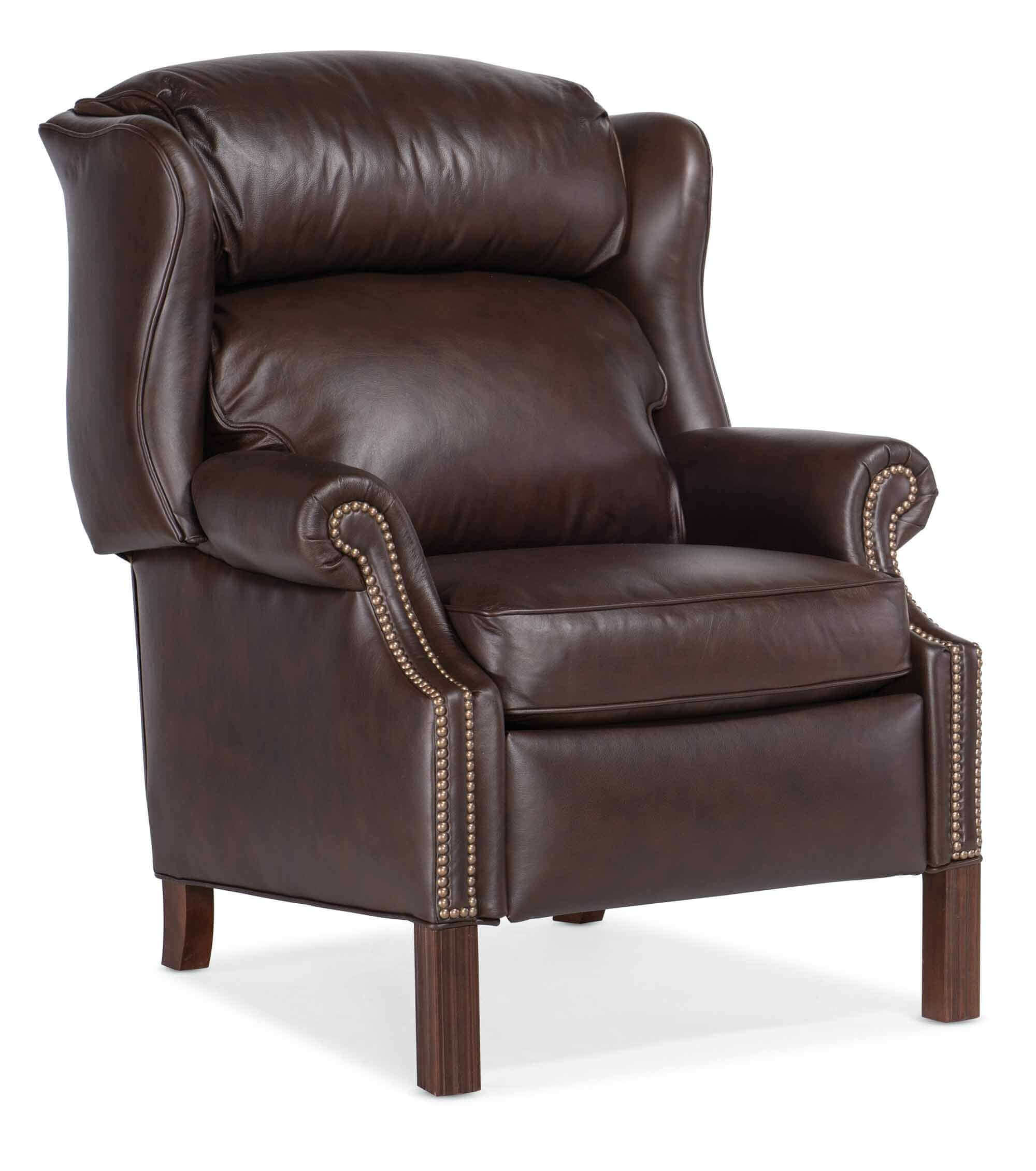Leather Recliner With Chippendale Legs - Image 6