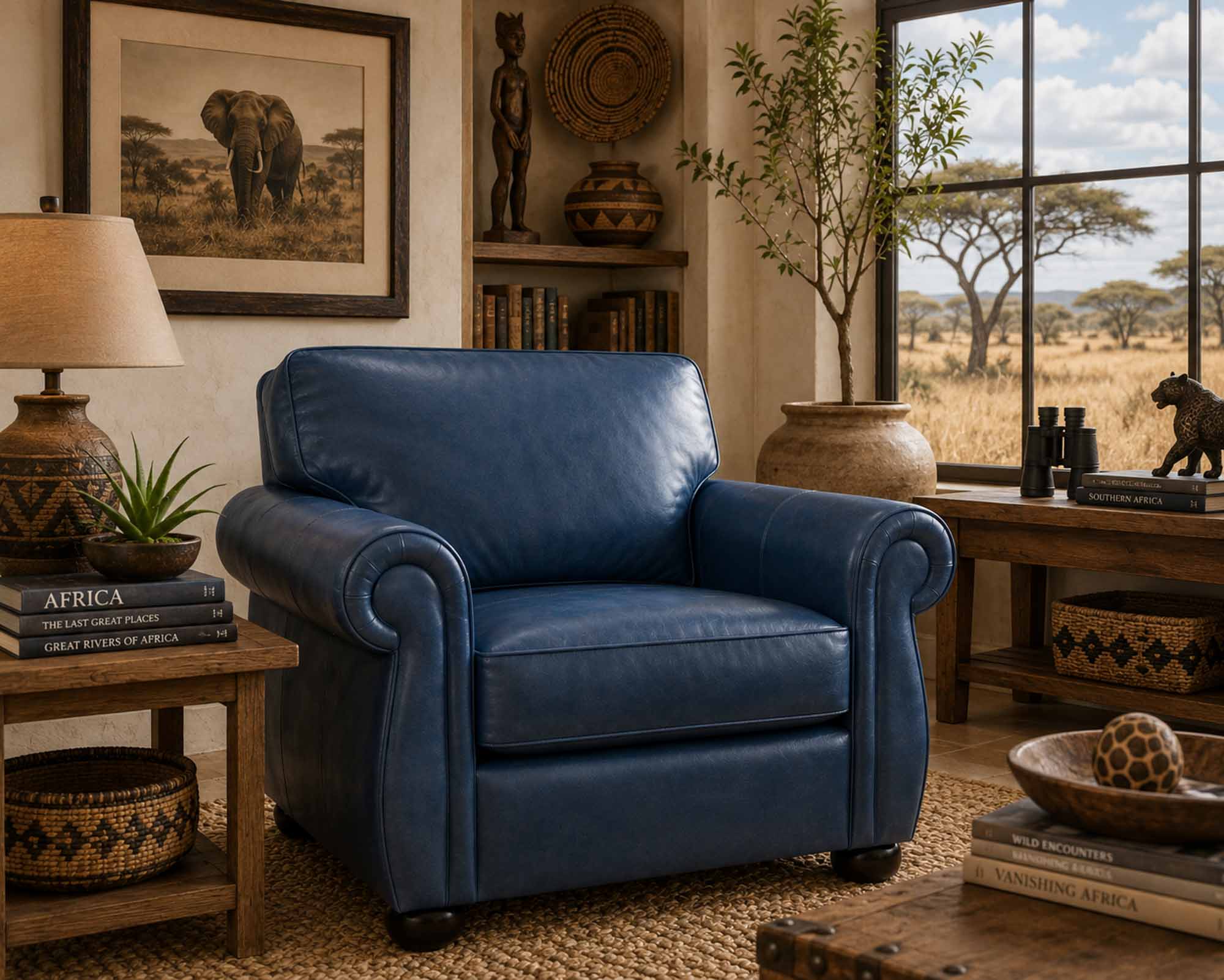 Ledra Leather Chair - Image 5