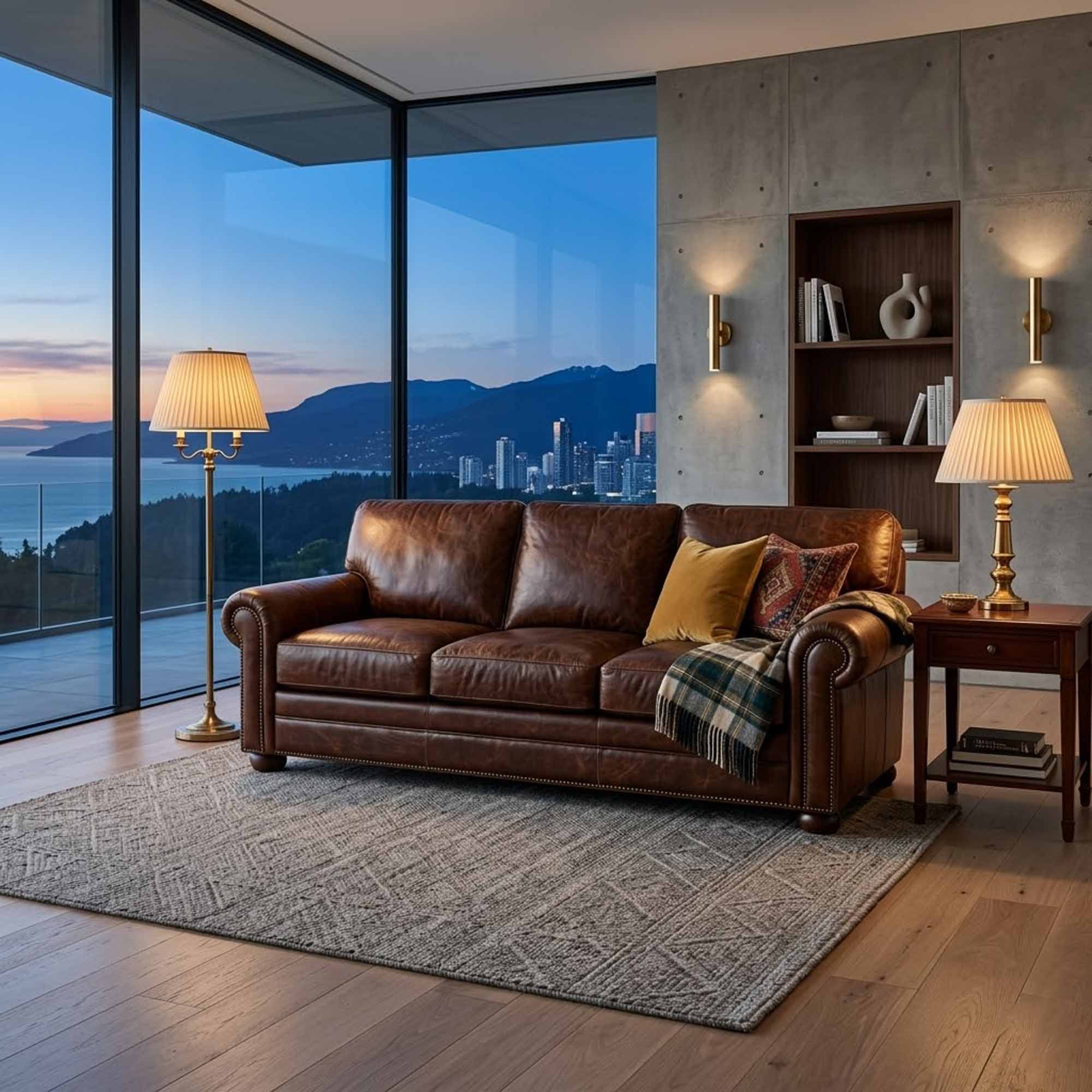 Ledra Leather Sofa - Image 6