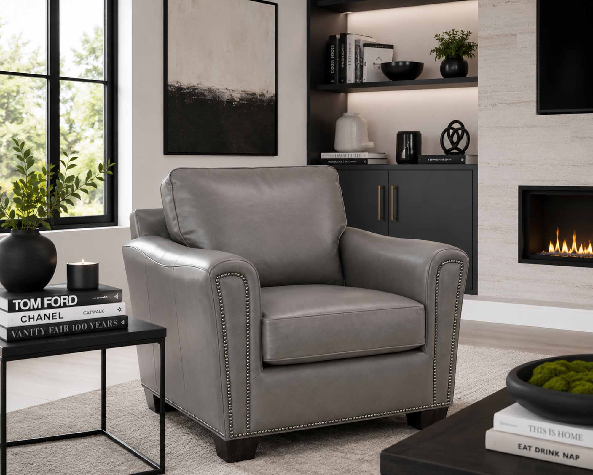 Lennon Leather Chair - Image 11