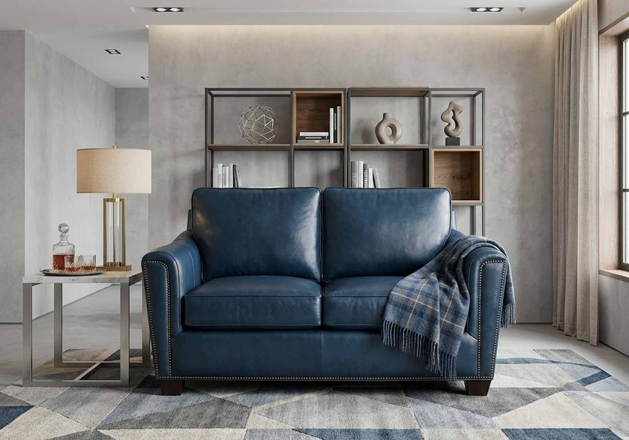 Lennon Leather Loveseat - Image 6