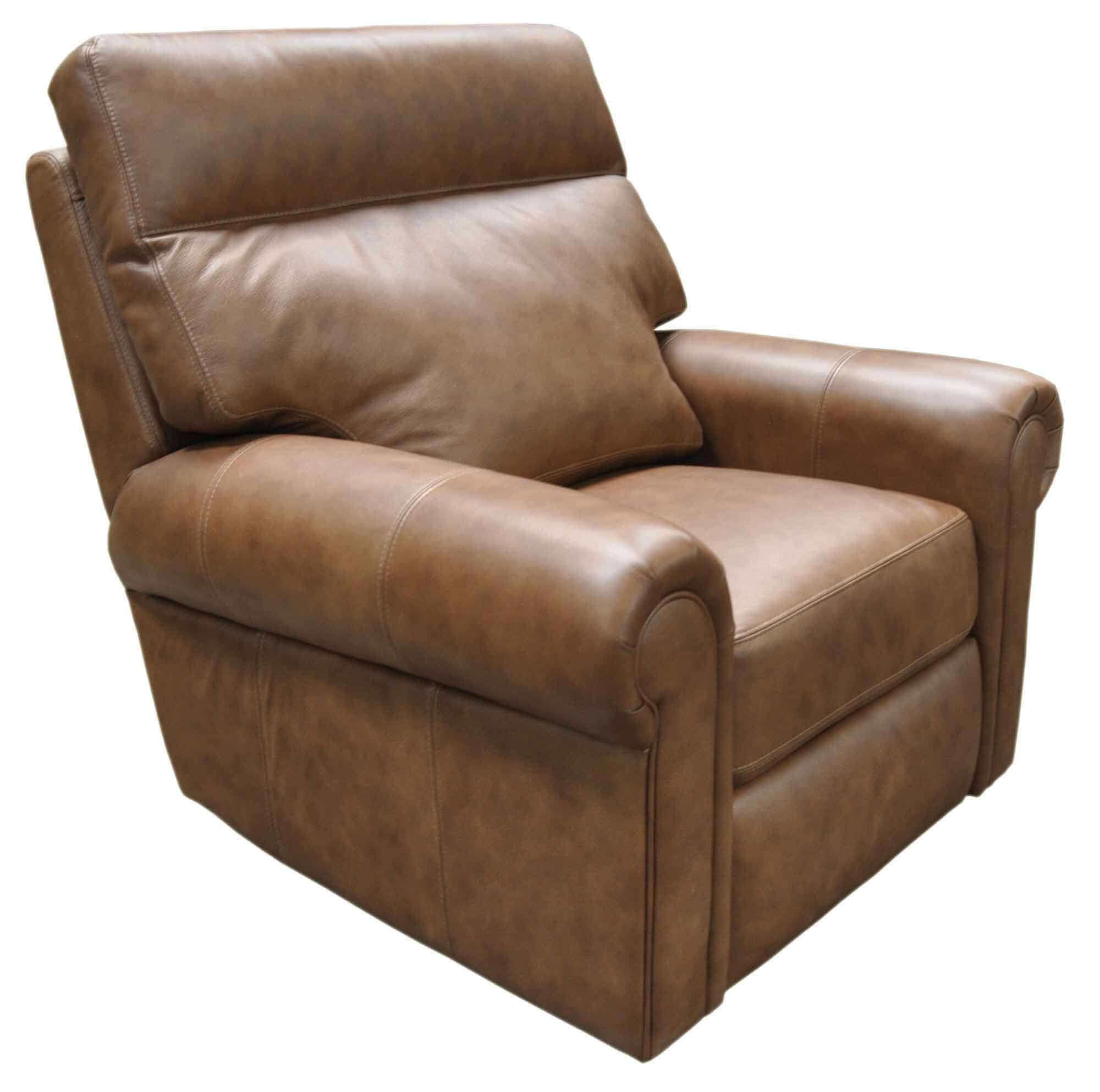 Logic Leather Power Recliner With Articulating Headrest