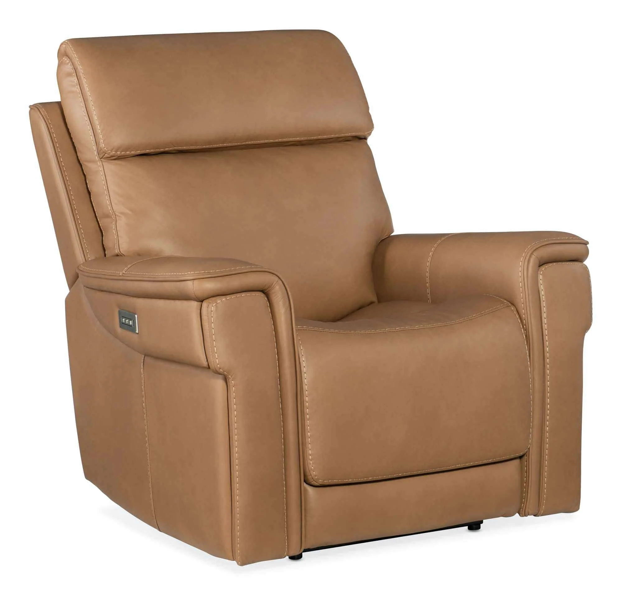 Lyra Leather Zero Gravity Power Recliner With Articulating Headrest And Lumbar In Brown