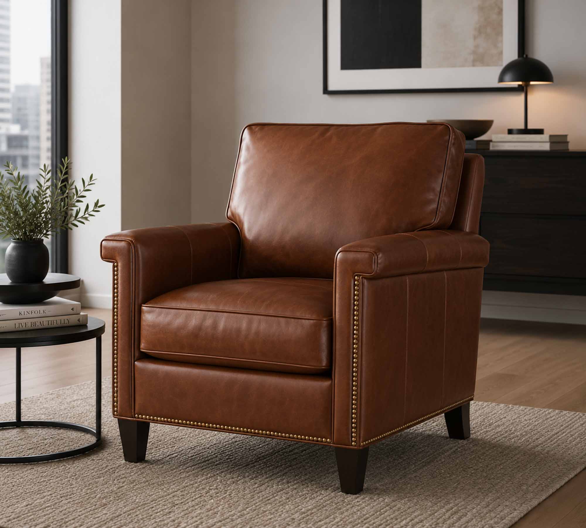 Mallory Leather Chair - Image 10