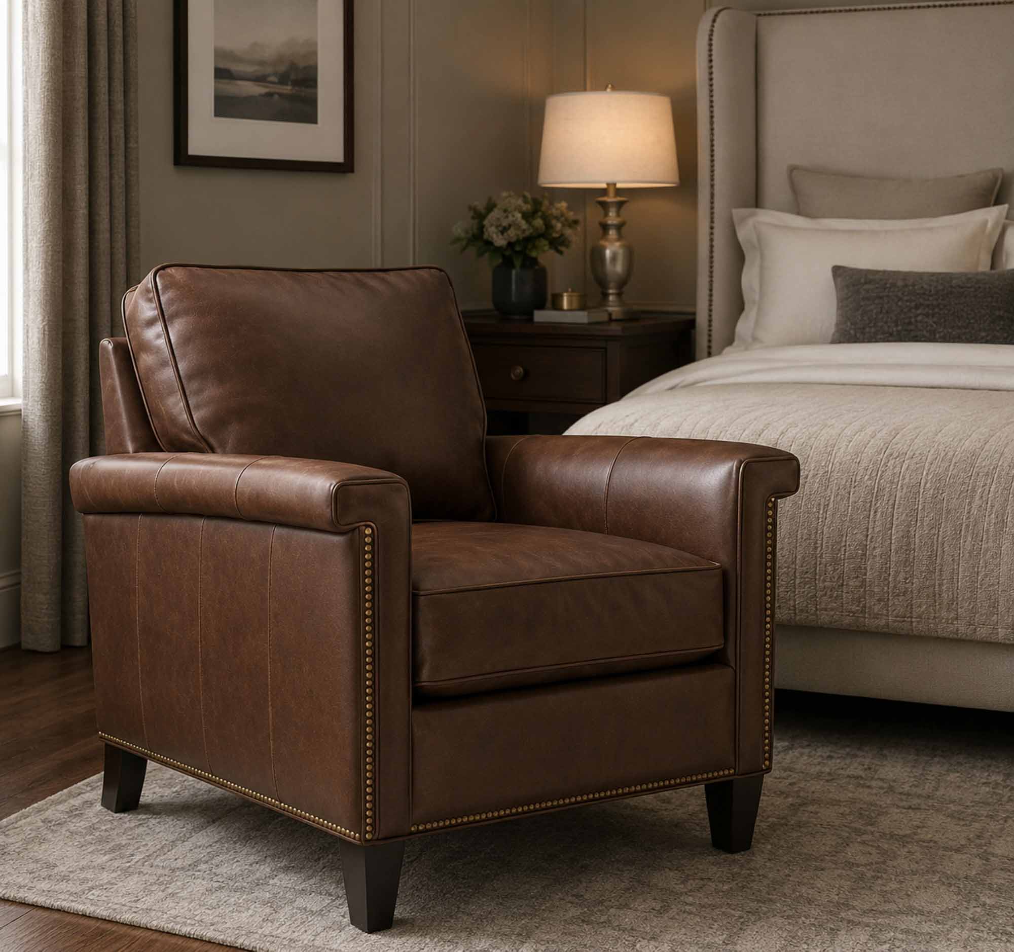 Mallory Leather Chair - Image 11