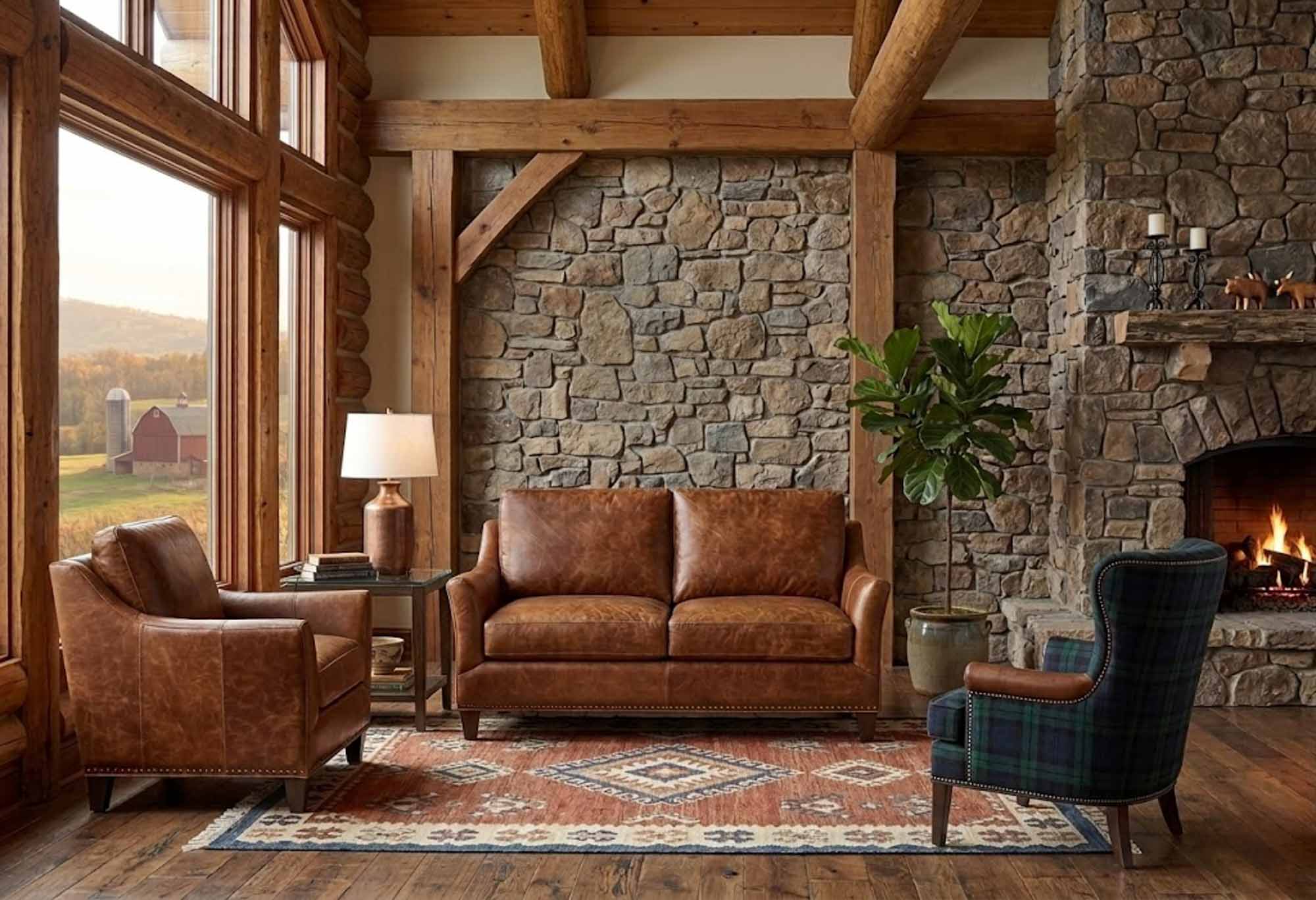 Marleigh Leather Loveseat - Image 2