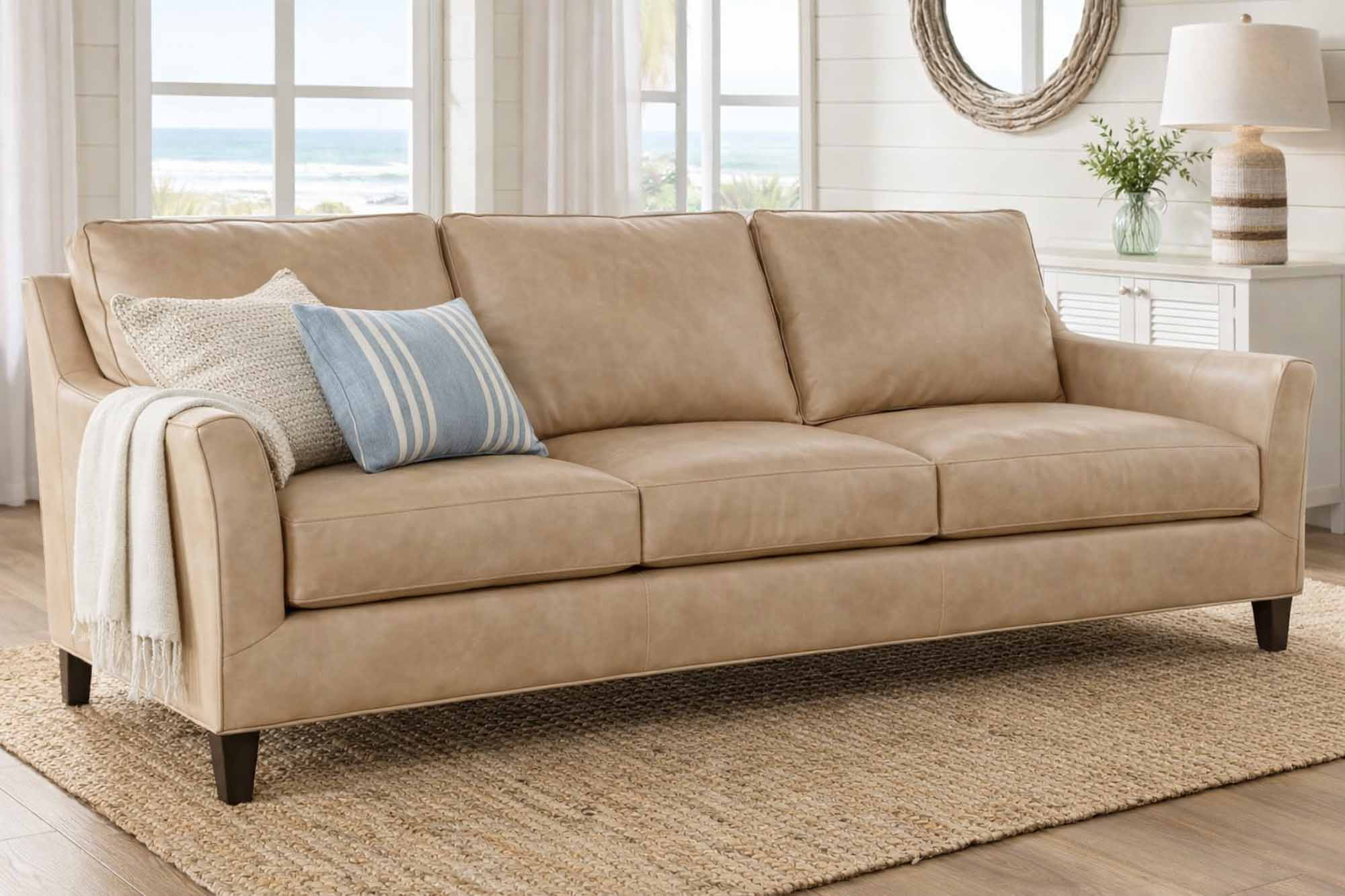 Marleigh Leather Sofa - Image 9