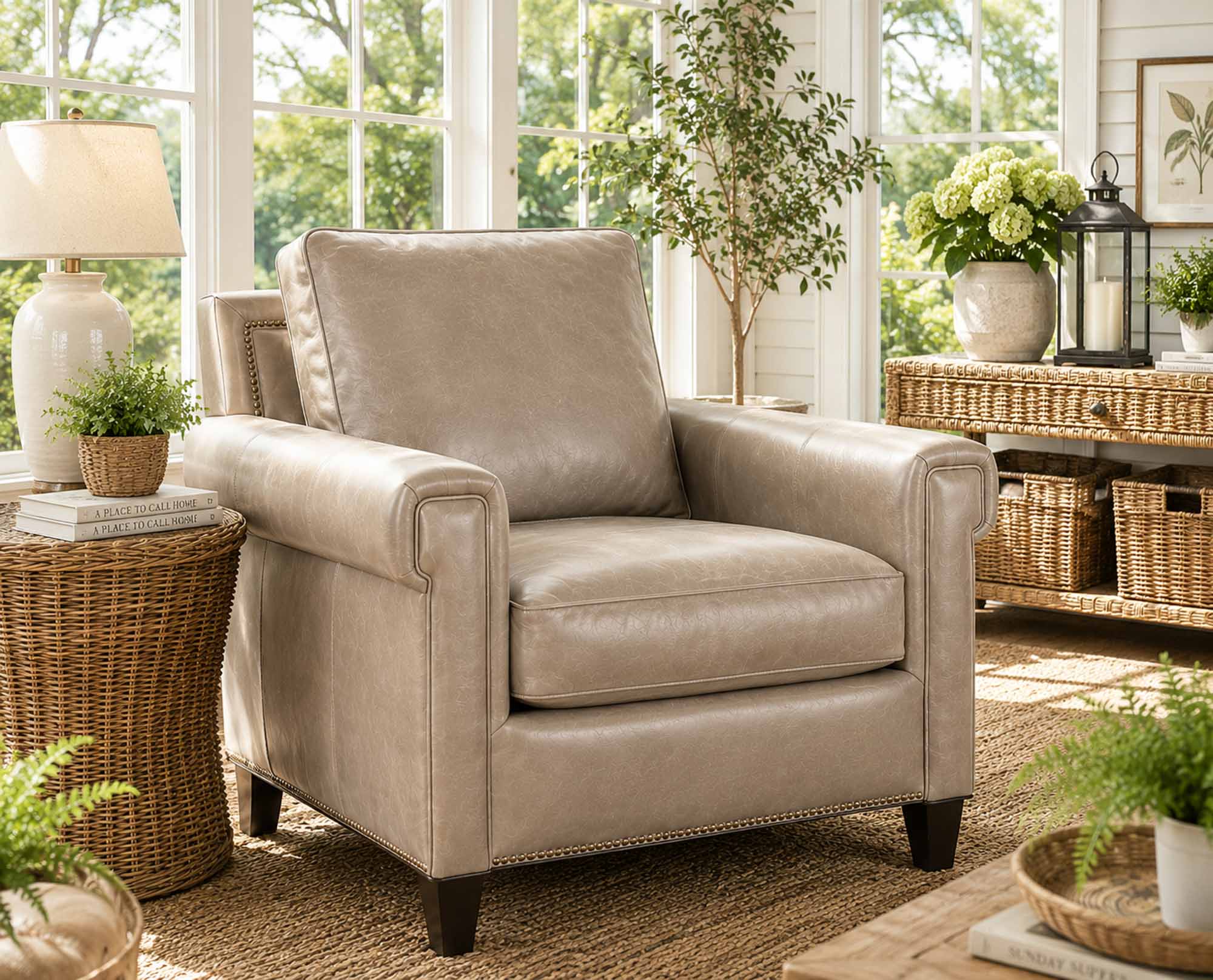 Millie Leather Chair - Image 11