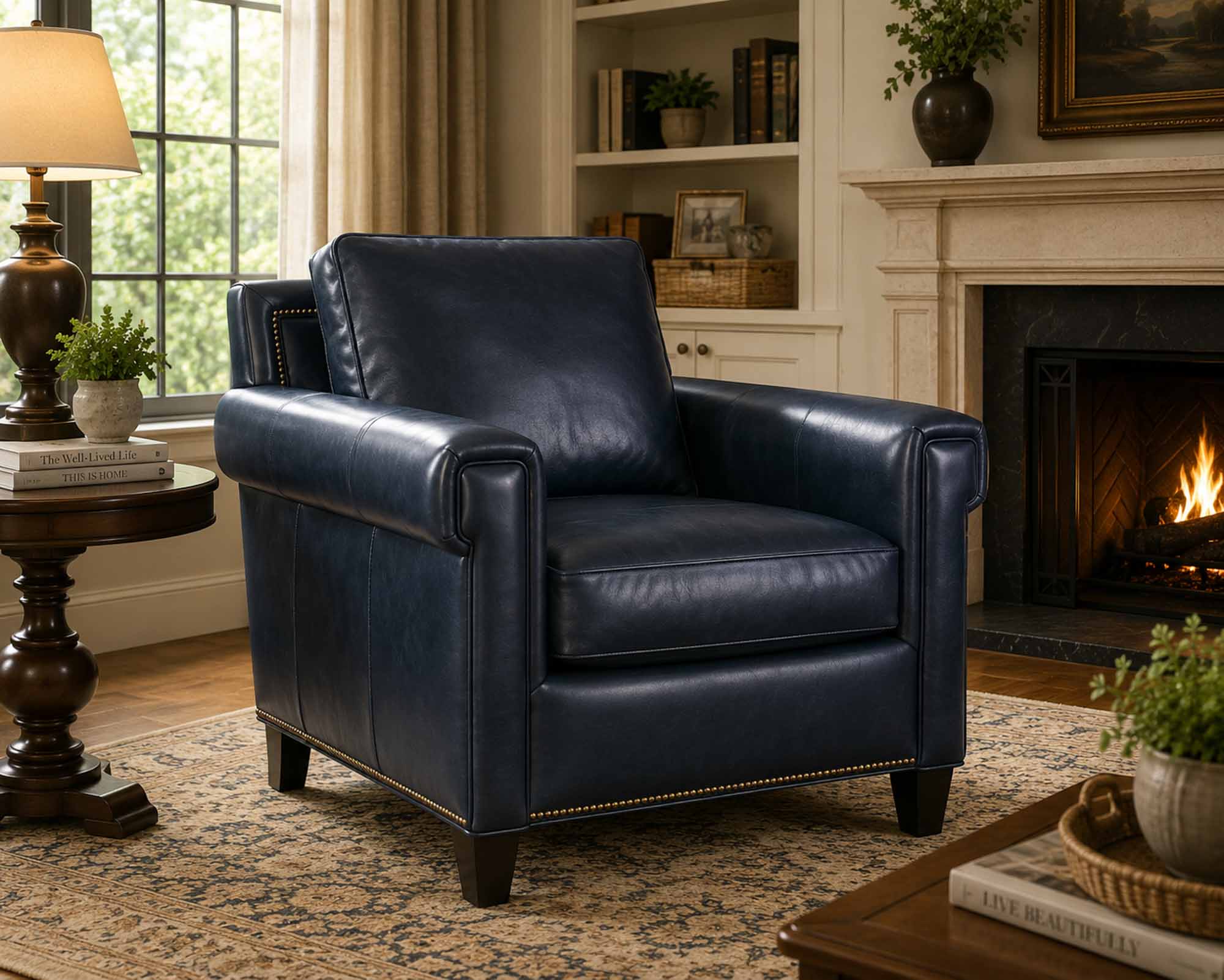 Millie Leather Chair - Image 9