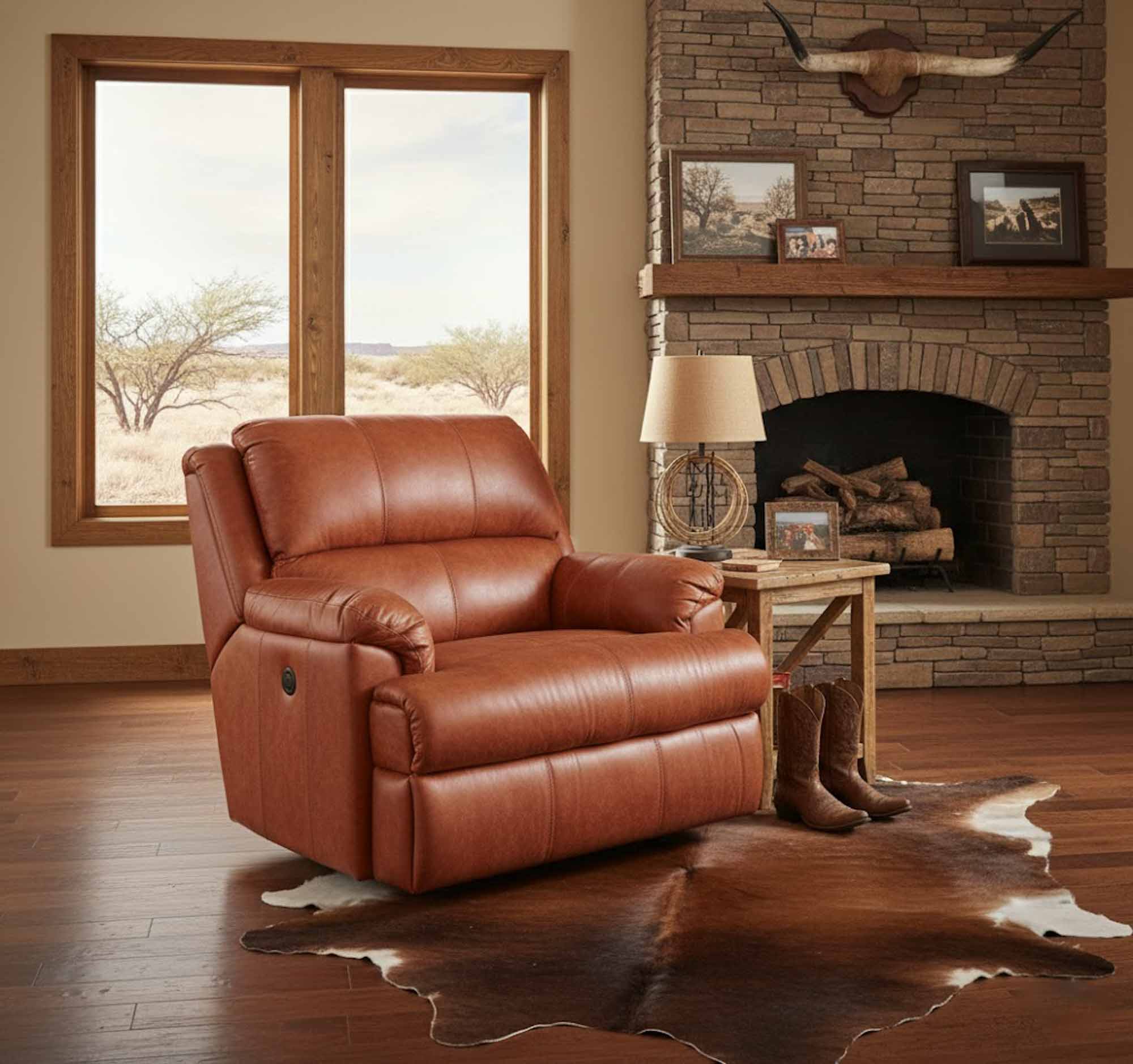 Nicholas Leather Oversize Recliner - Image 7
