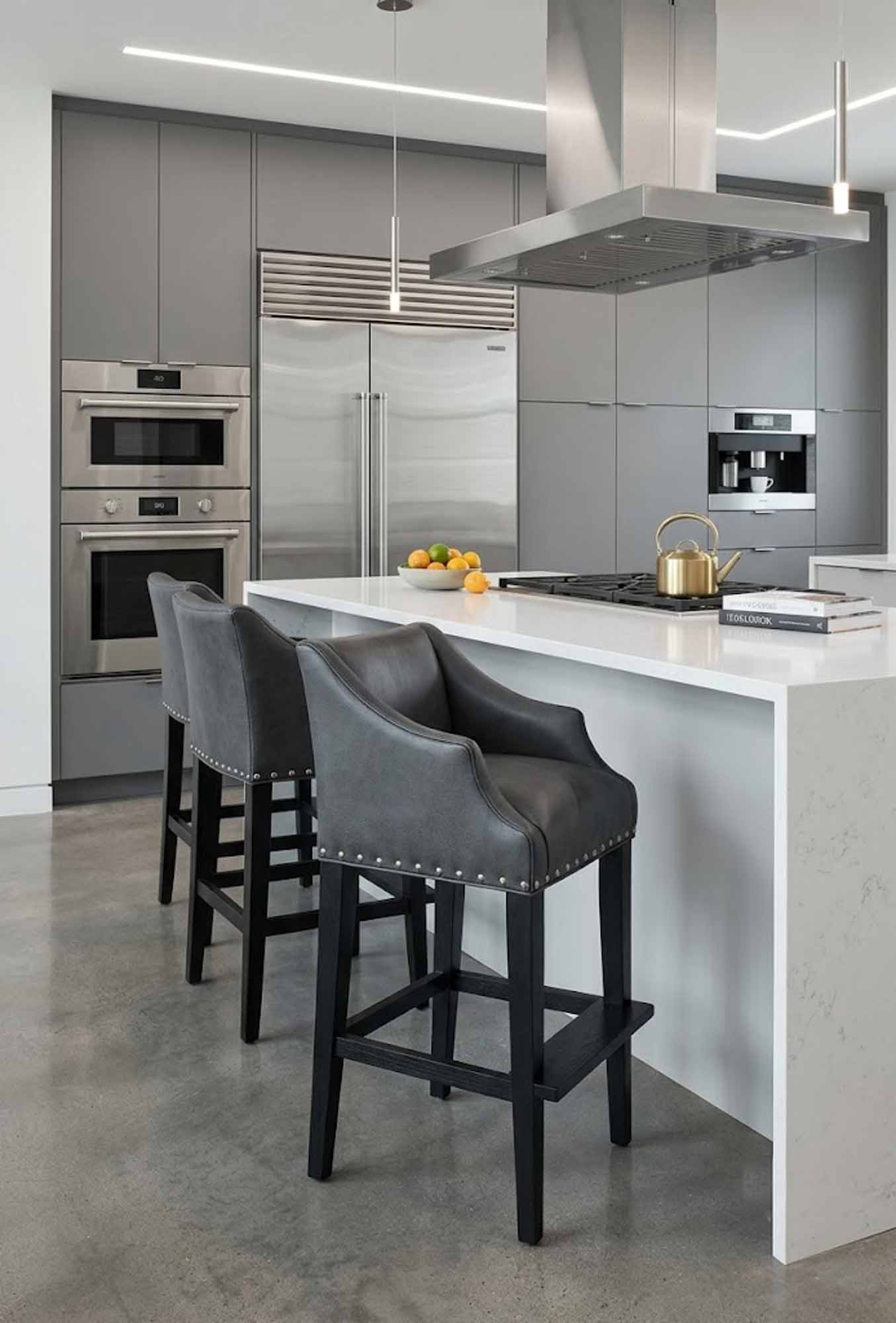 Nordy Leather Bar Stool - Image 4