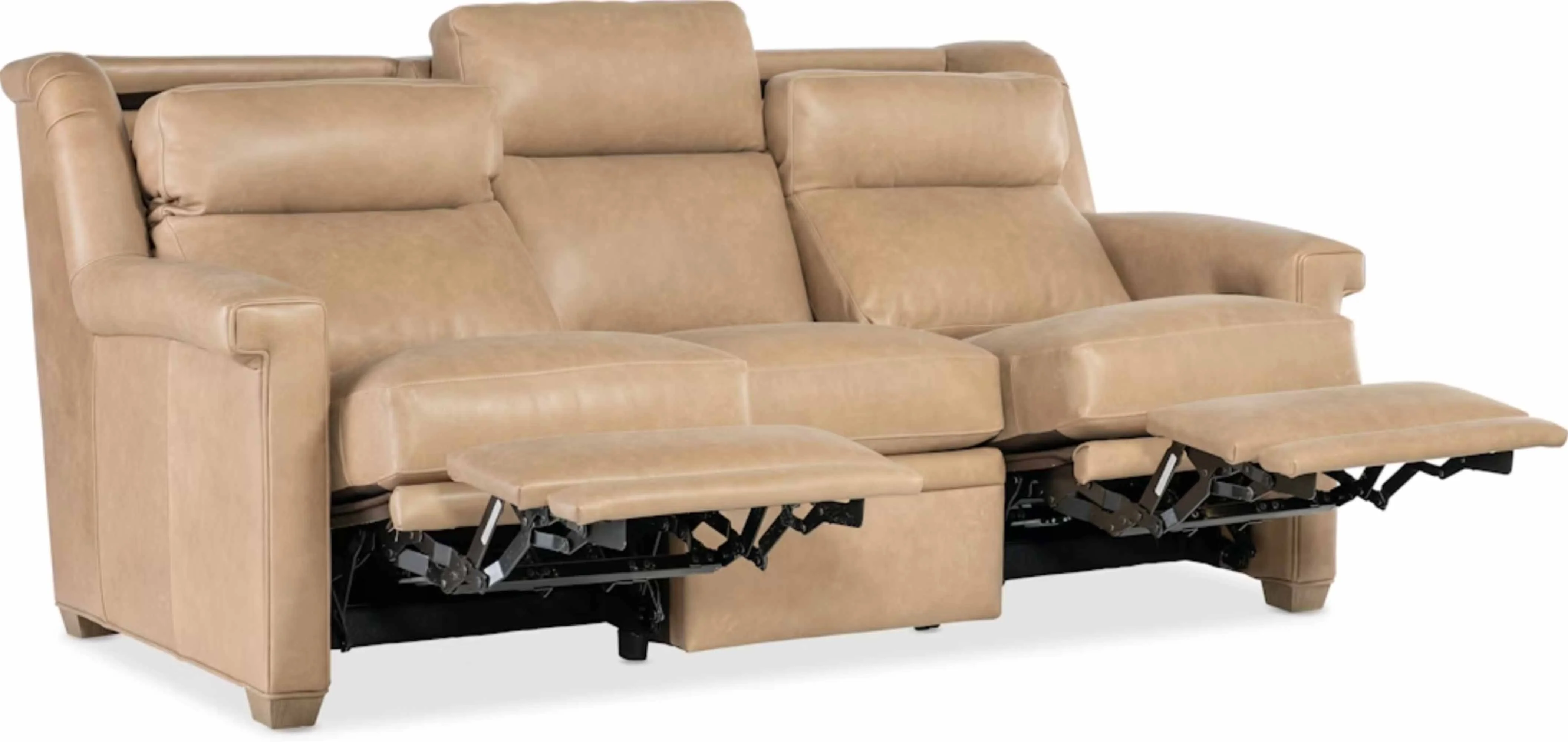 Oatis Leather Power Reclining Sofa With Articulating Headrest - Image 10