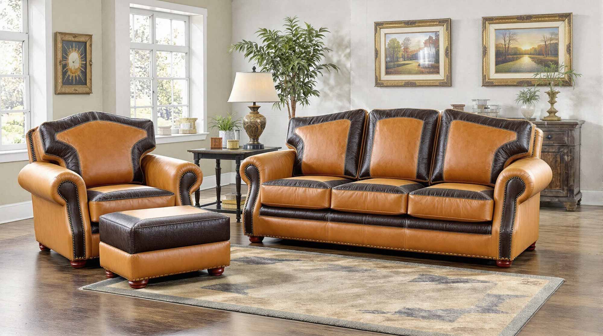 Oklahoma Leather Sofa - Image 3