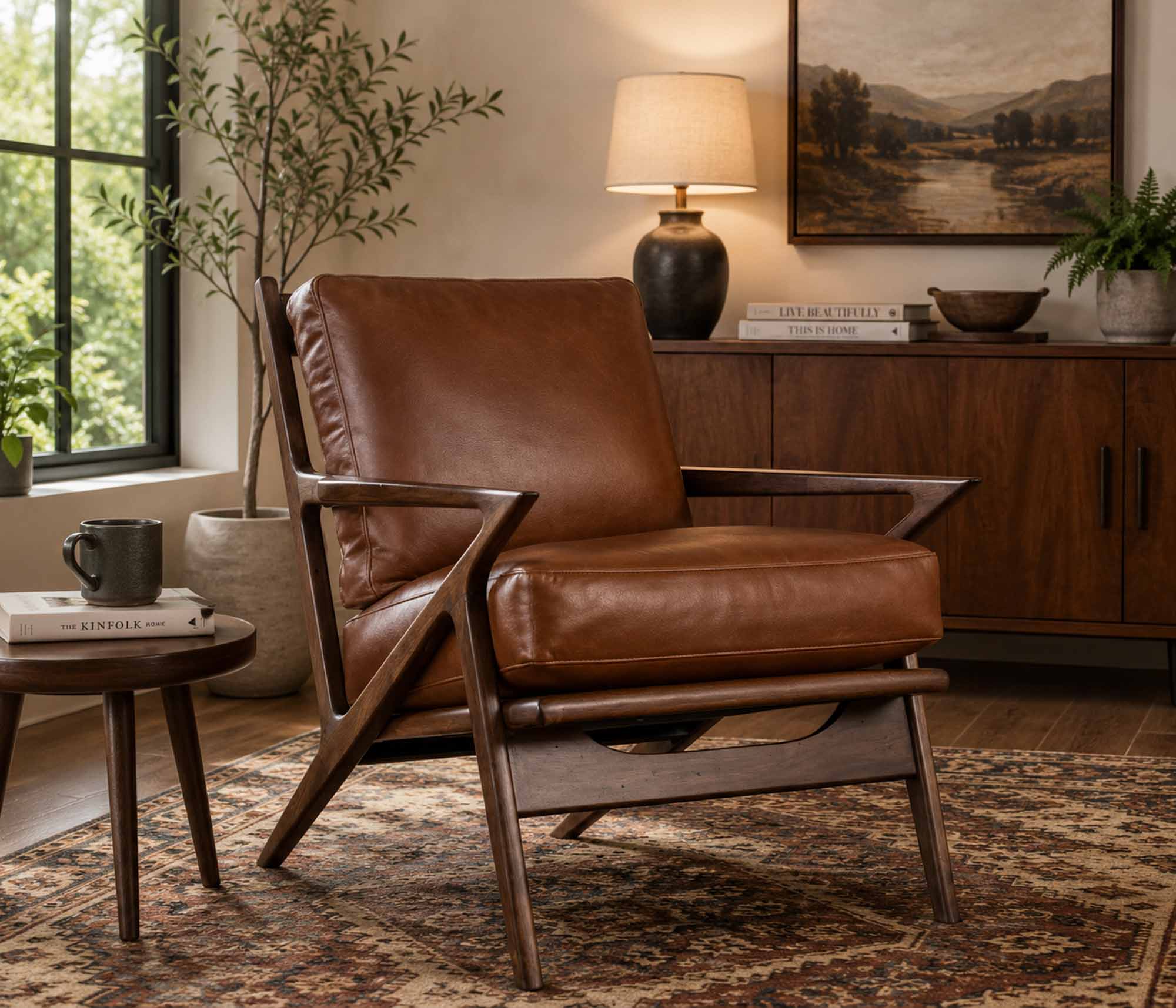 Ophelia Leather Chair - Image 3