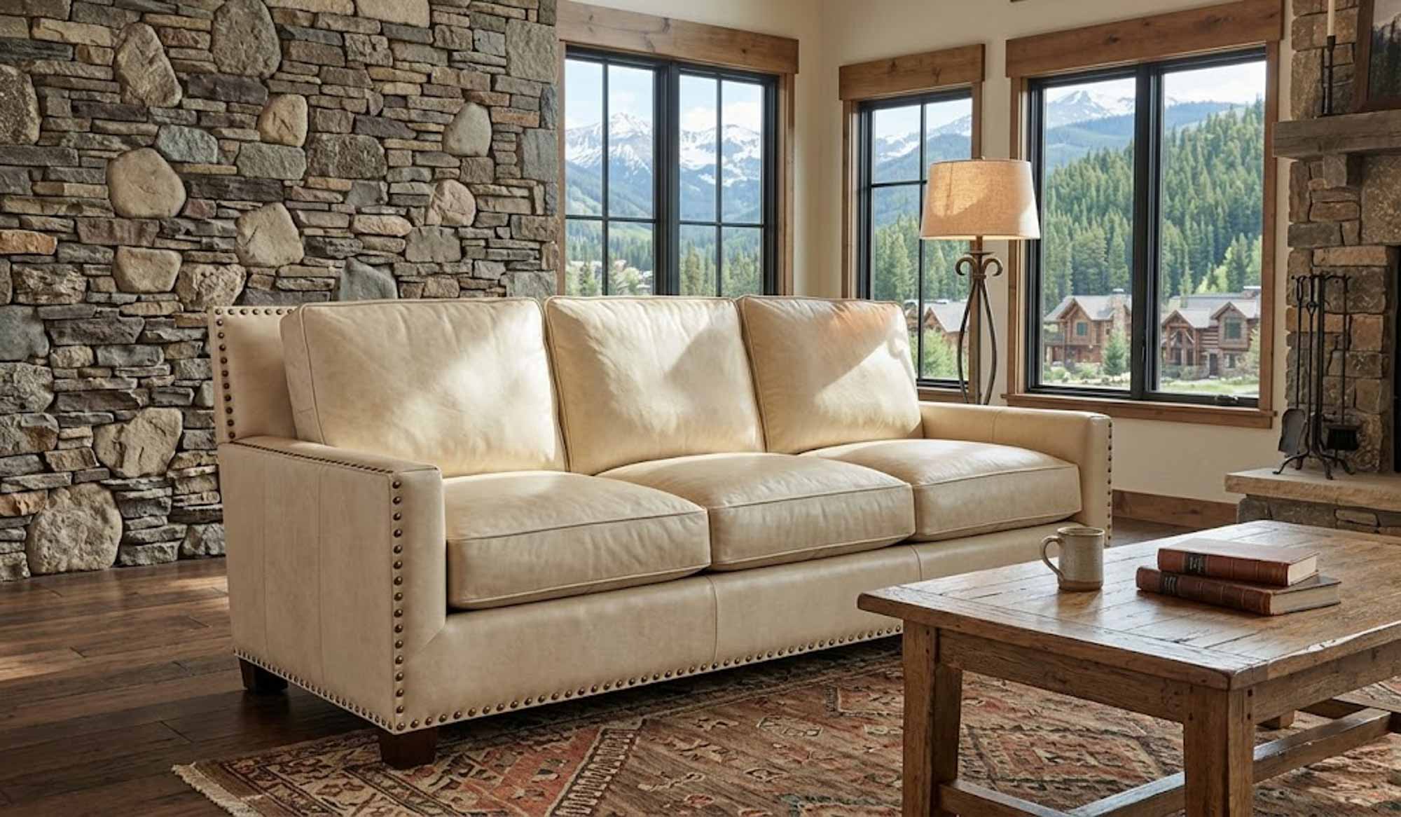 Ora Leather Sofa - Image 5