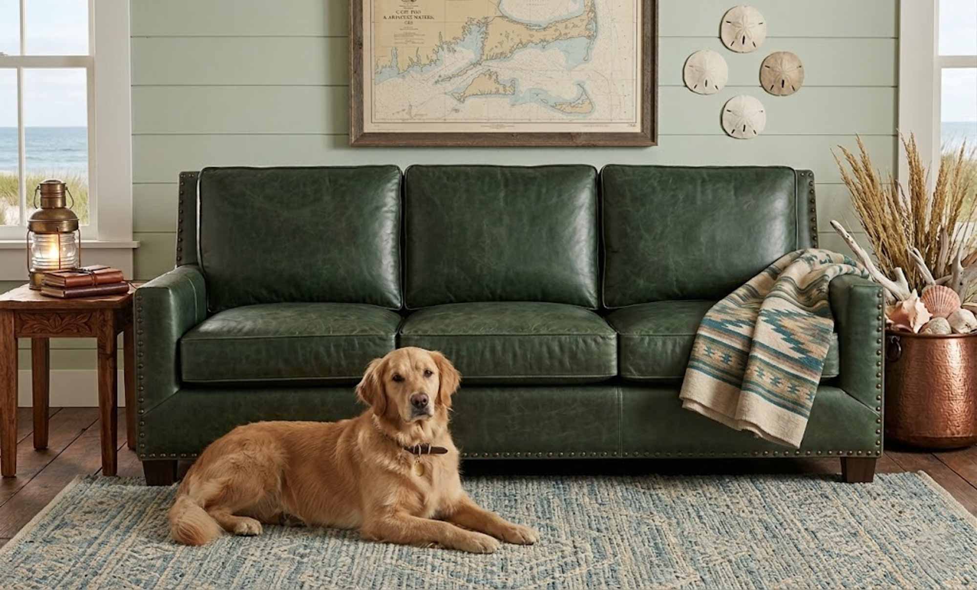 Ora Leather Sofa - Image 6